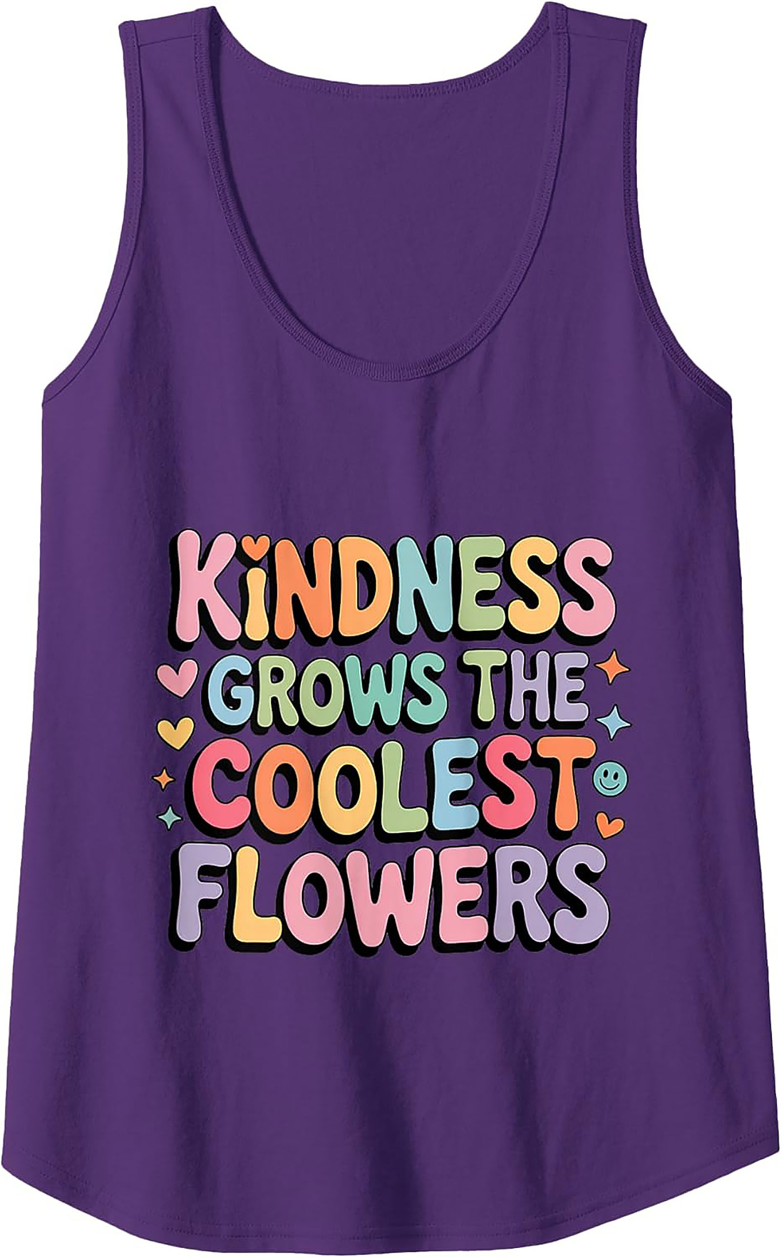 Groovy Kindness Graphic Tank Top | Retro Sleeveless Shirt