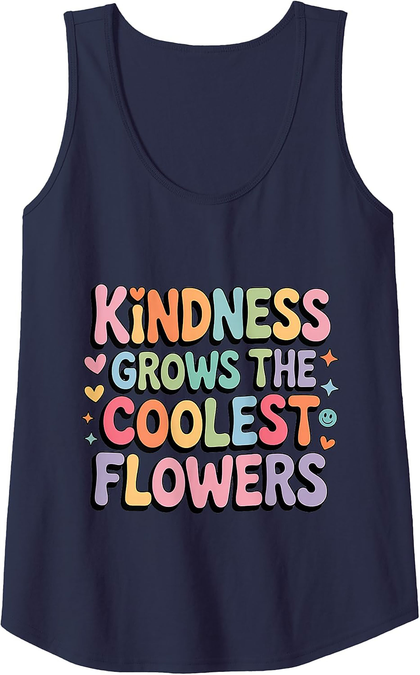 Groovy Kindness Graphic Tank Top | Retro Sleeveless Shirt