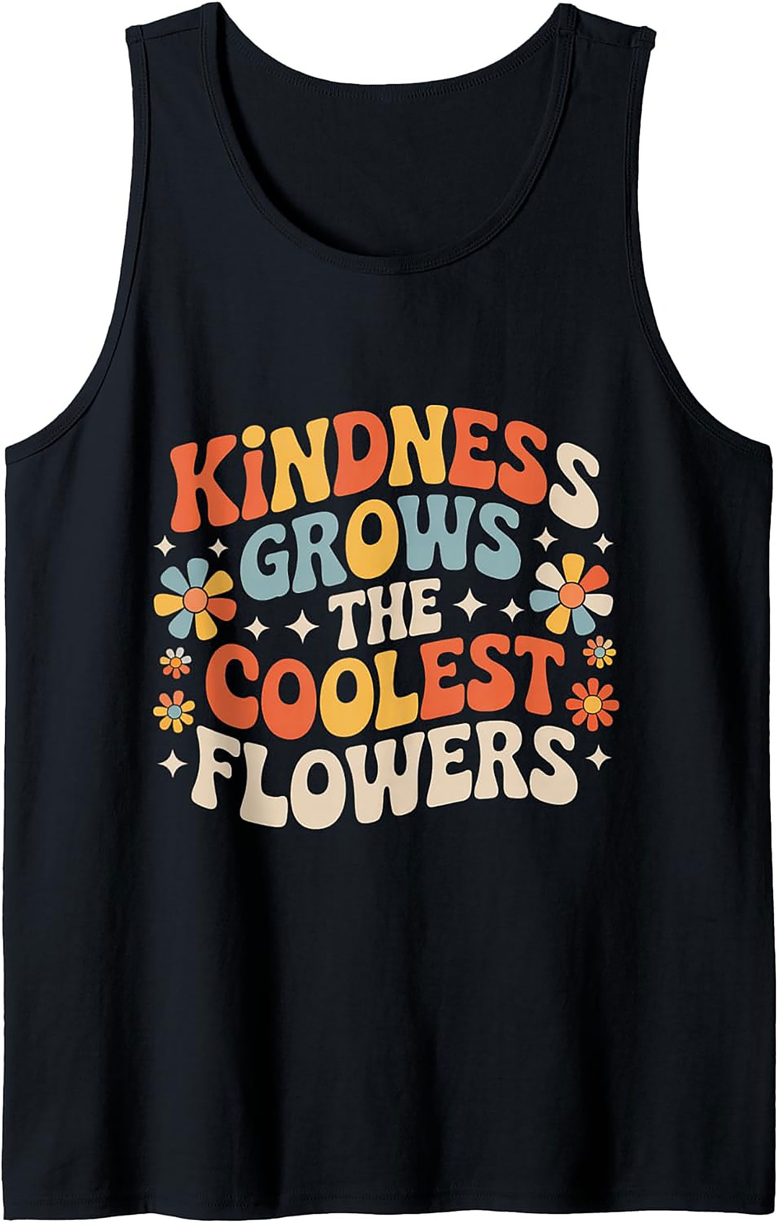 Groovy Kindness Tank Top | Retro 70s Unisex Sleeveless Shirt