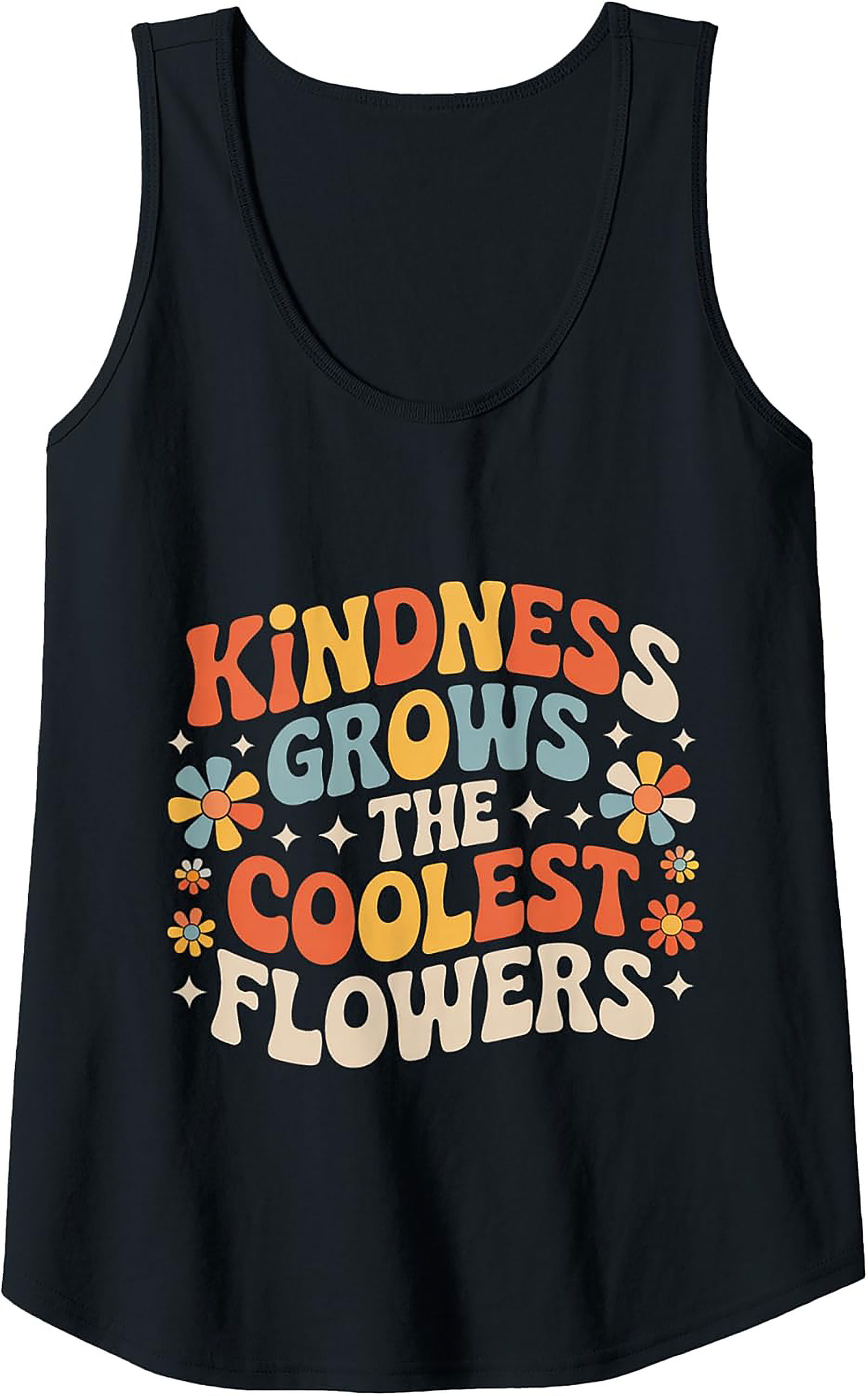 Groovy Kindness Tank Top | Retro 70s Unisex Sleeveless Shirt