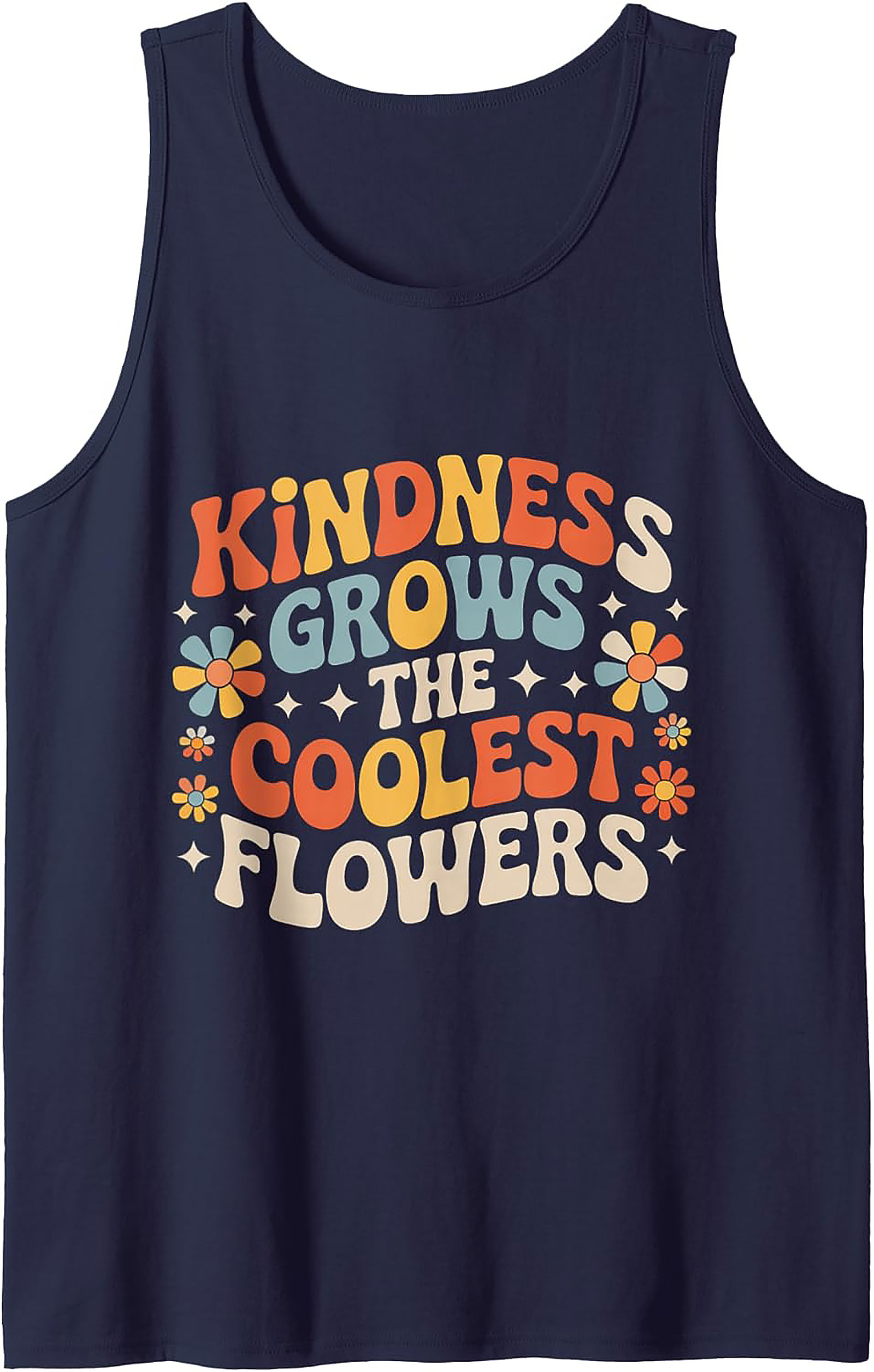 Groovy Kindness Tank Top | Retro 70s Unisex Sleeveless Shirt