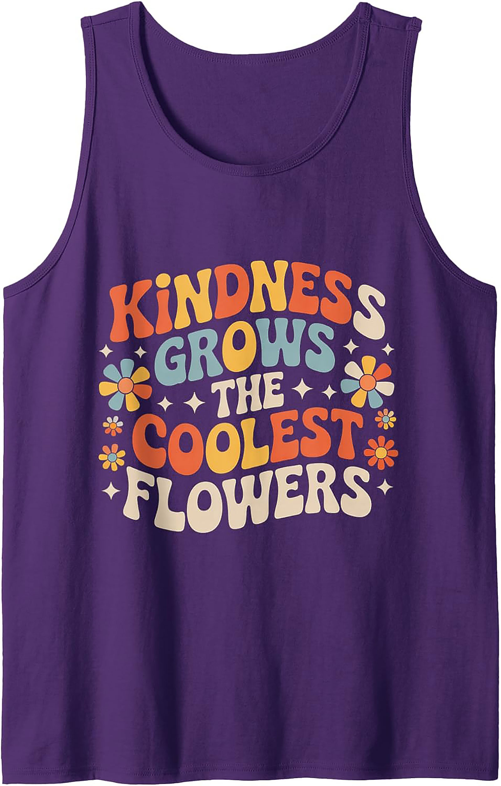 Groovy Kindness Tank Top | Retro 70s Unisex Sleeveless Shirt