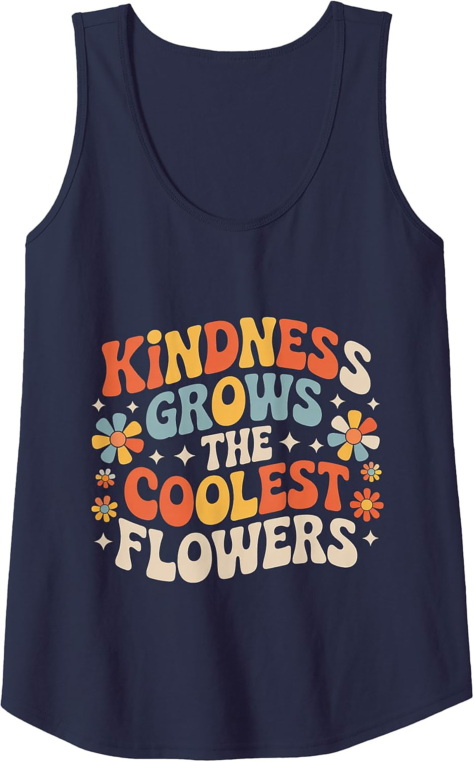 Groovy Kindness Tank Top | Retro 70s Unisex Sleeveless Shirt