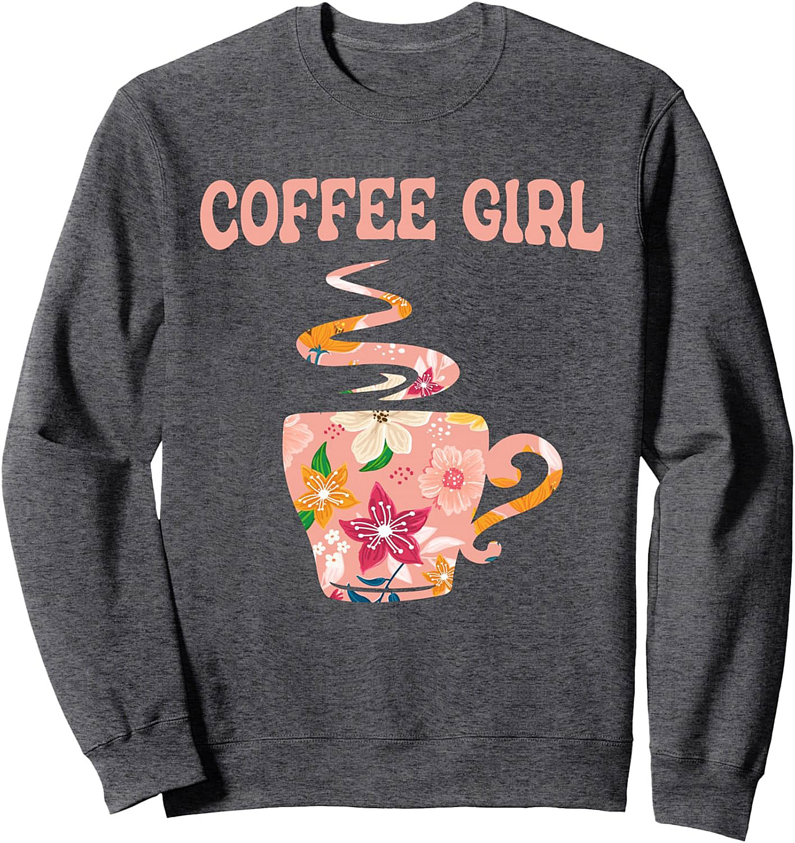 Coffee Girl Crewneck Sweatshirt Cozy Pullover Gift Idea
