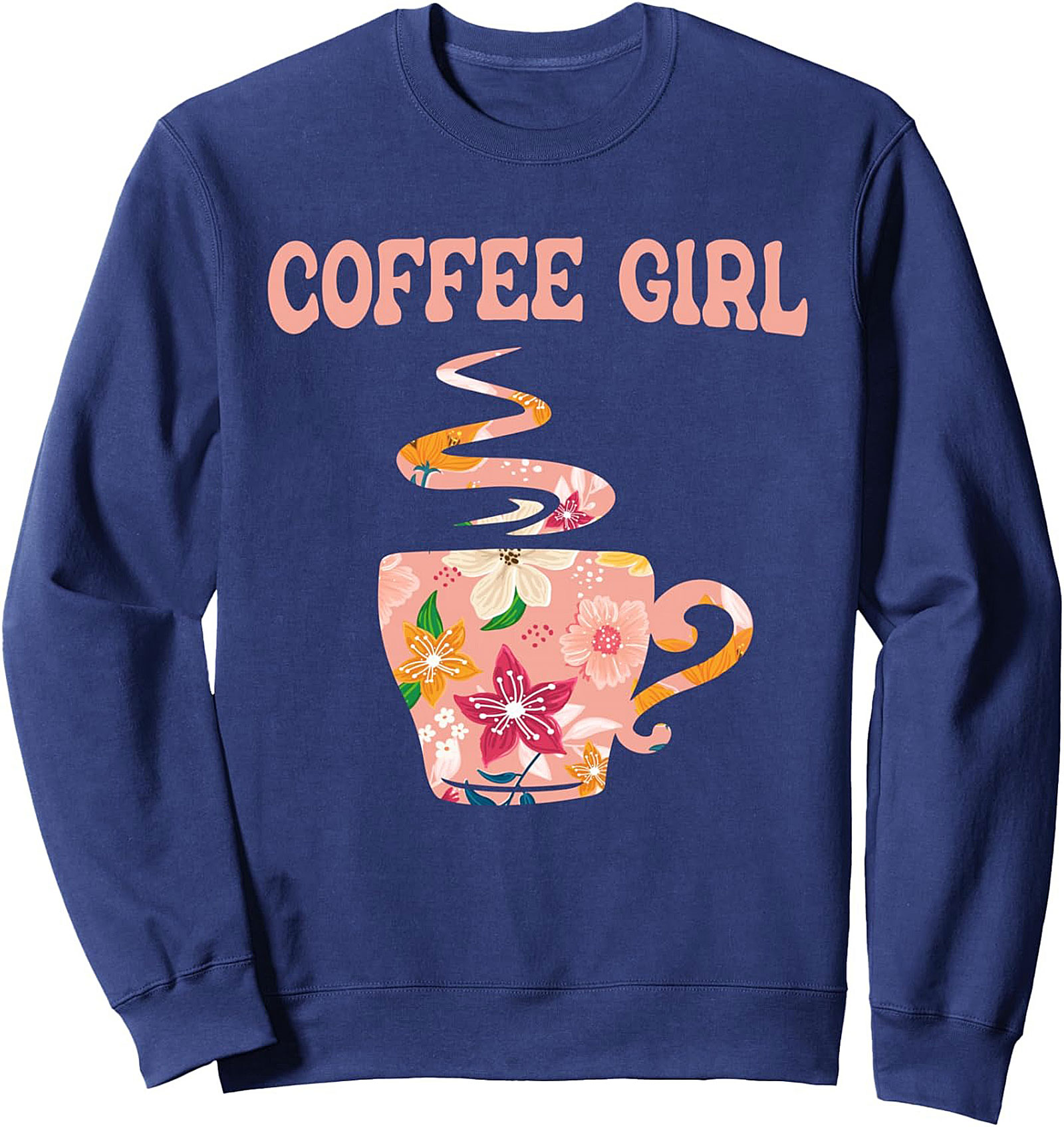 Coffee Girl Crewneck Sweatshirt Cozy Pullover Gift Idea