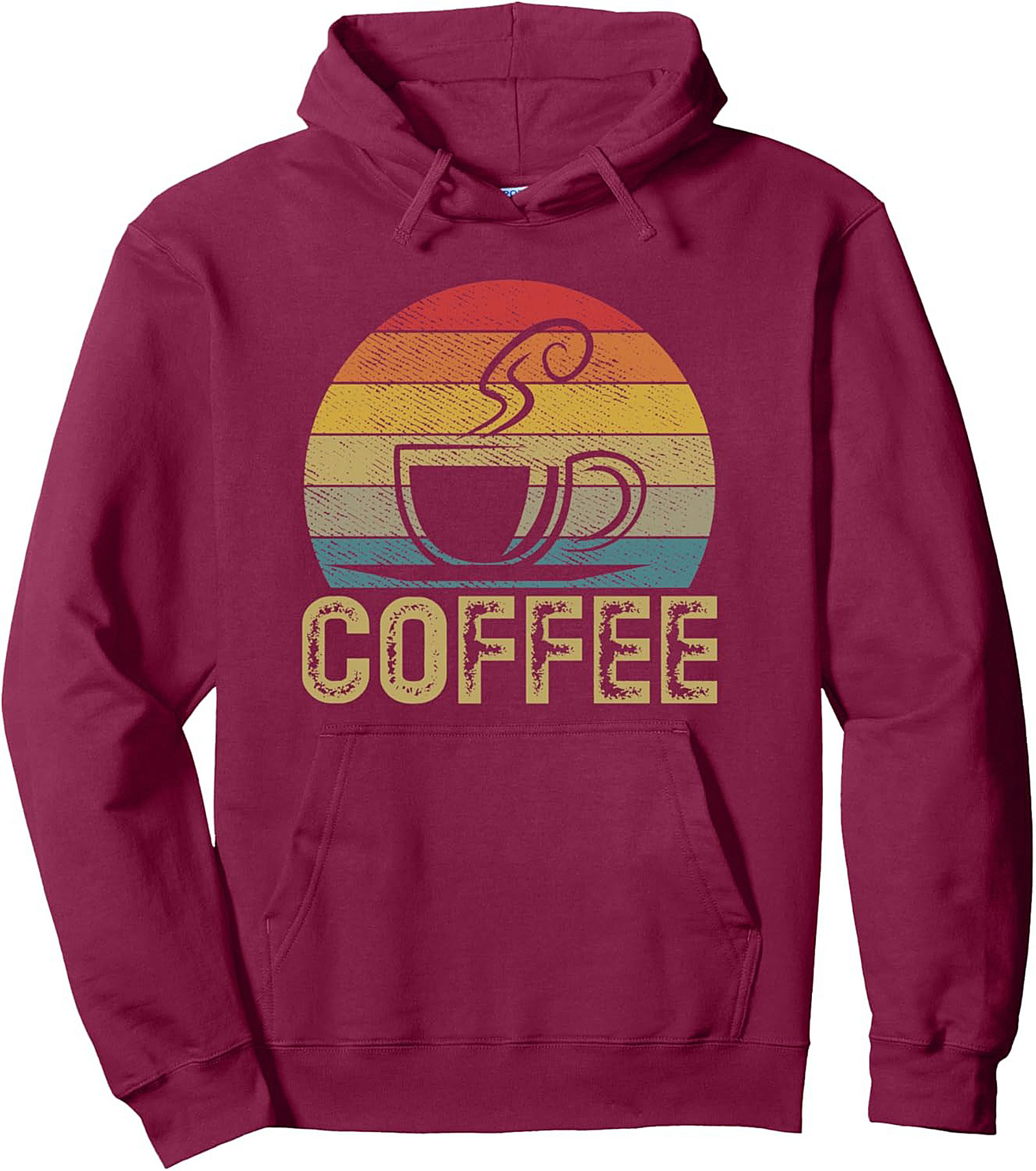 Cozy Retro Coffee Lover Crewneck Sweatshirt Unisex Pullover