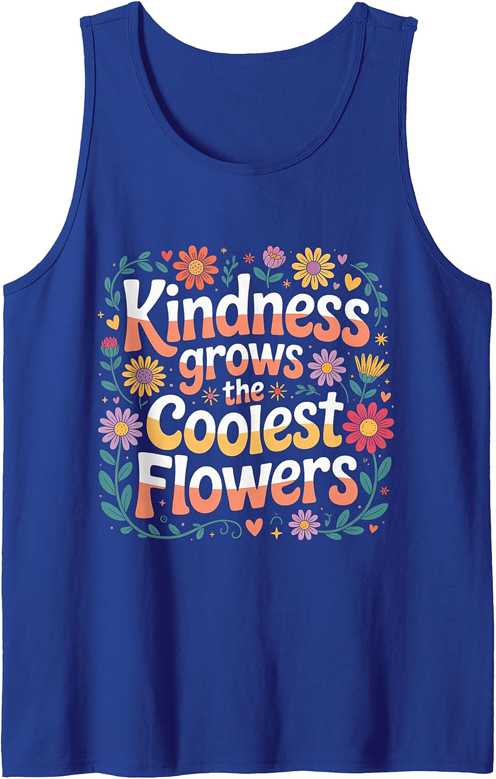 Kindness Grows Flowers Graphic Tank Top | Retro Summer Wear