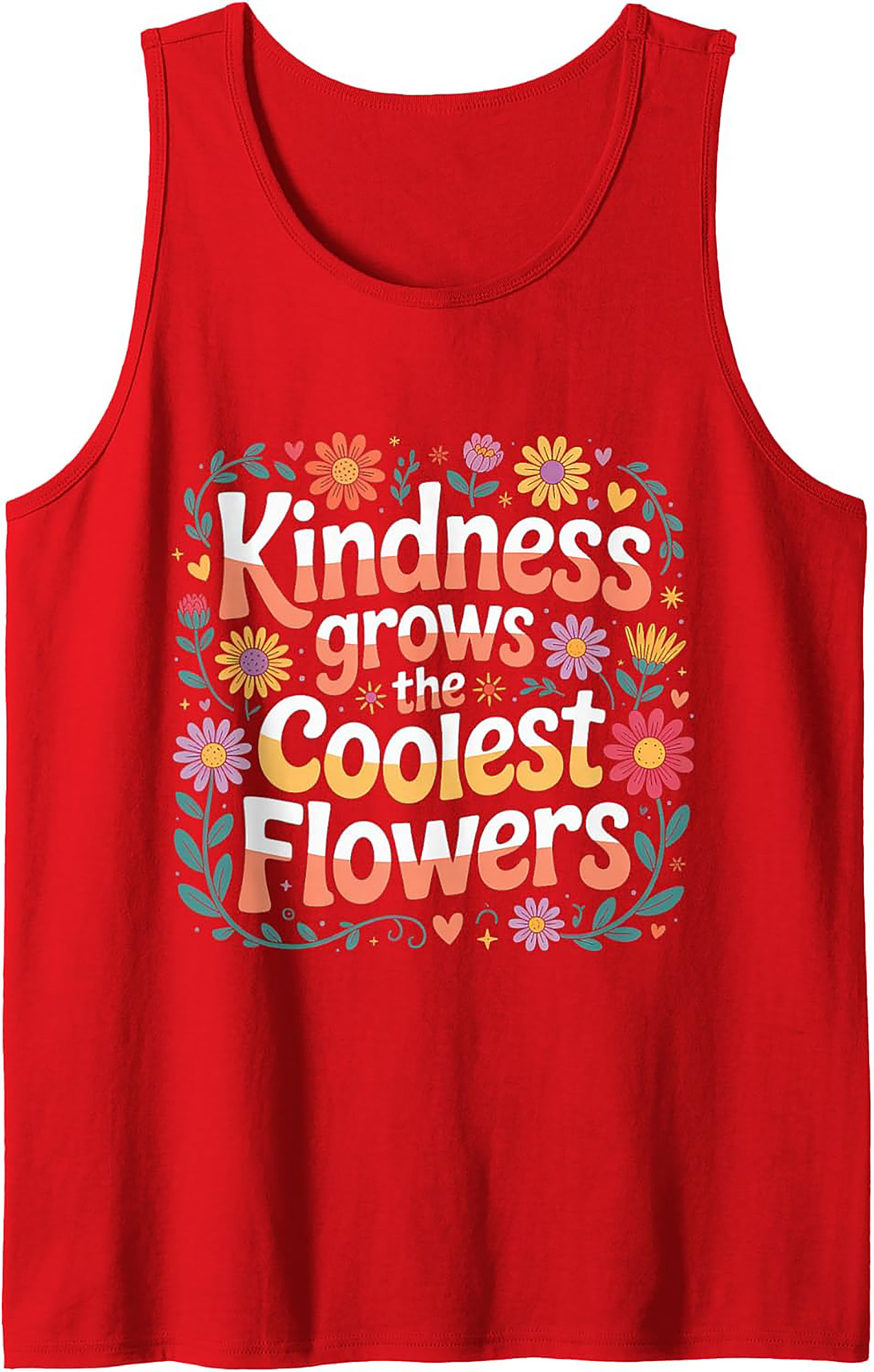 Kindness Grows Flowers Graphic Tank Top | Retro Summer Wear