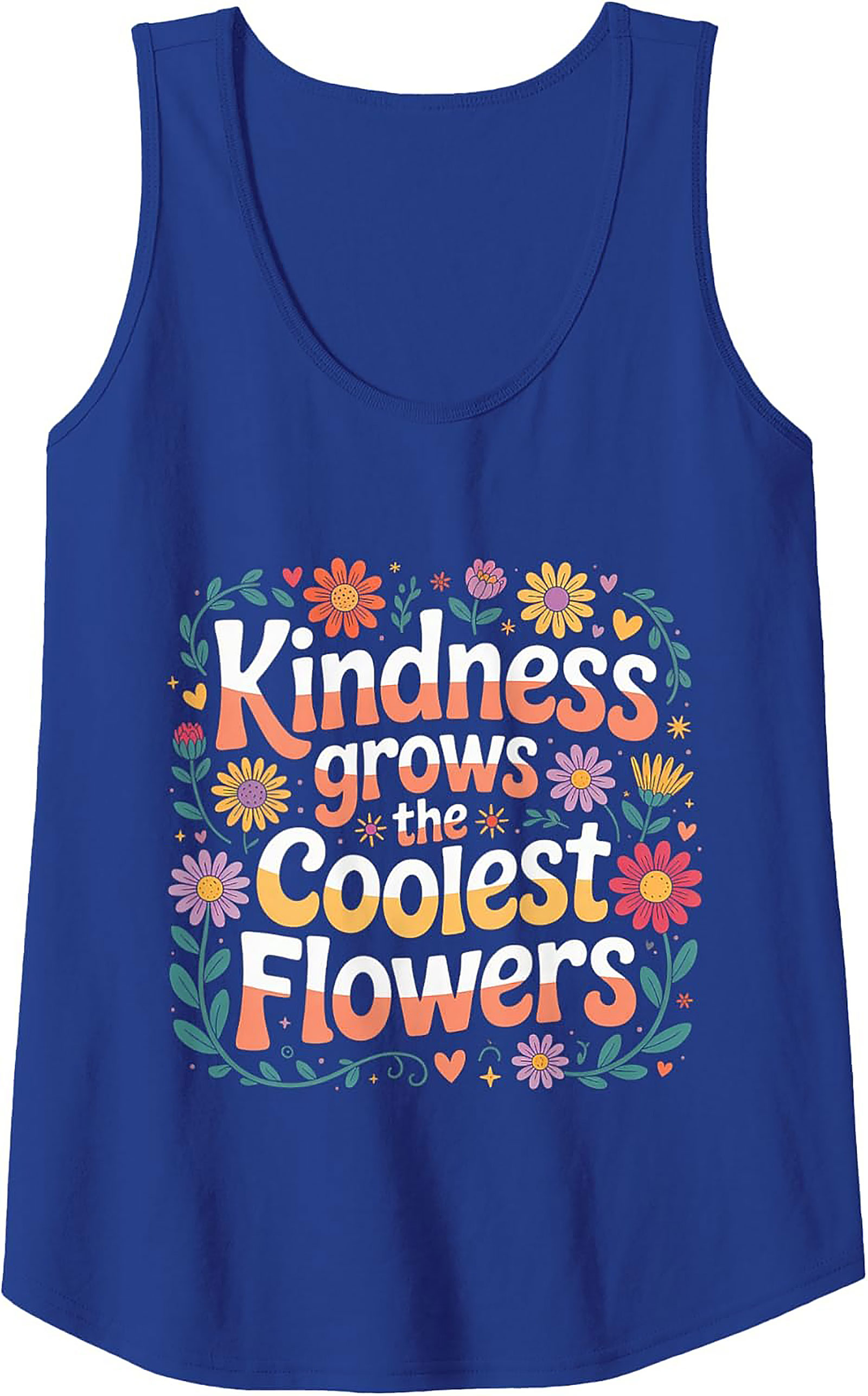 Kindness Grows Flowers Graphic Tank Top | Retro Summer Wear