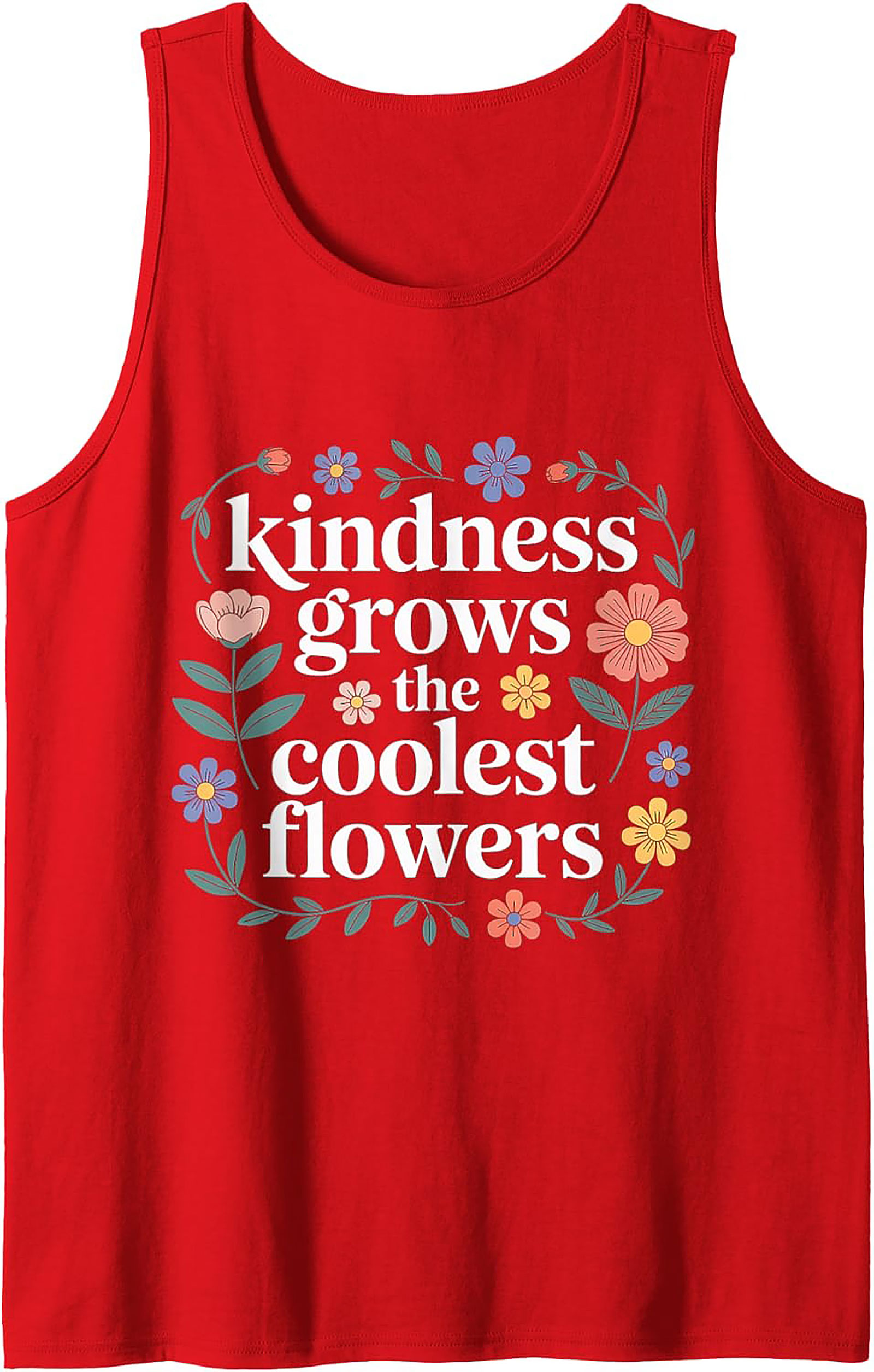 Kindness Grows Flowers Graphic Tank Top | Unisex Summer Wear