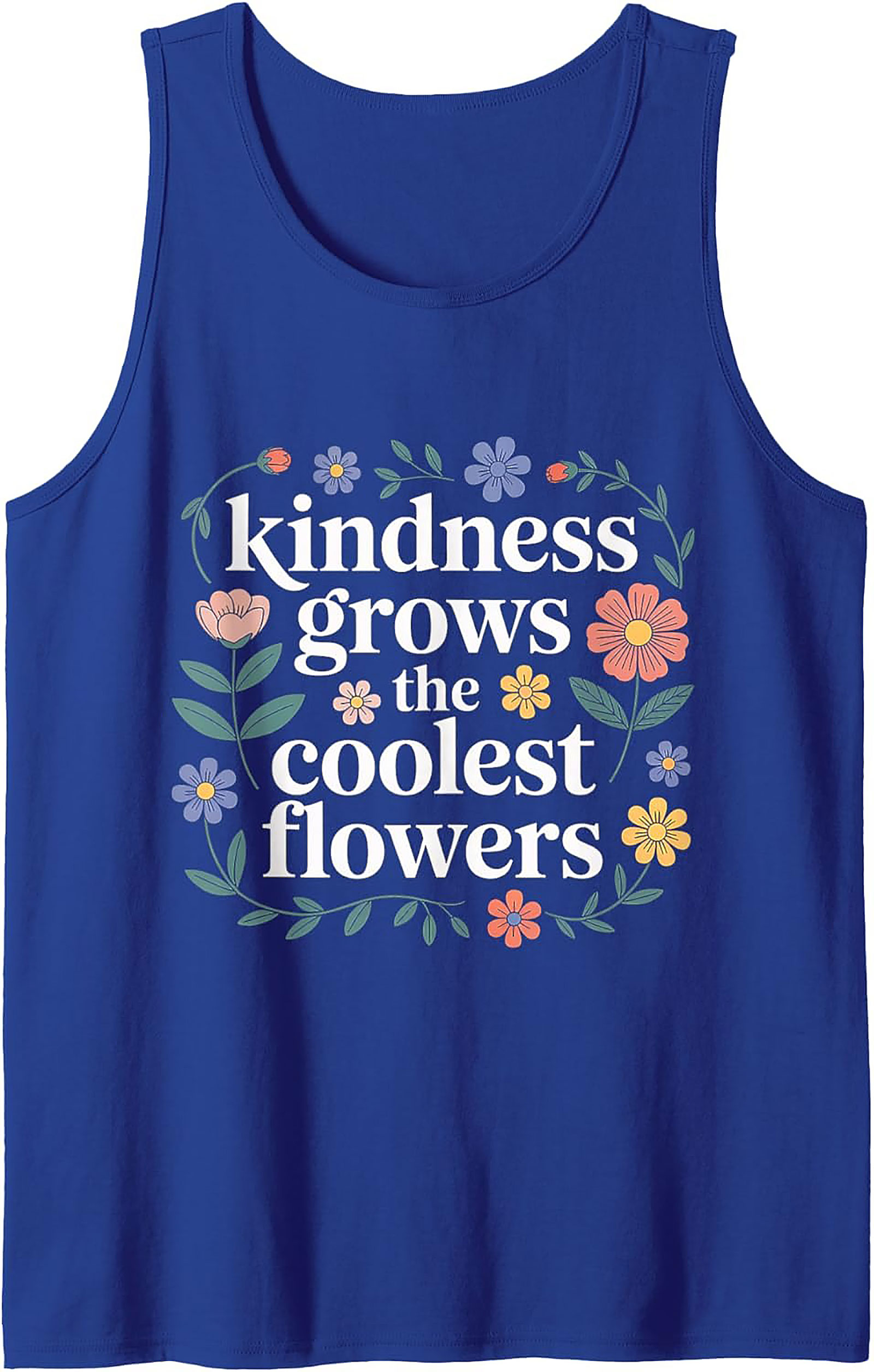 Kindness Grows Flowers Graphic Tank Top | Unisex Summer Wear