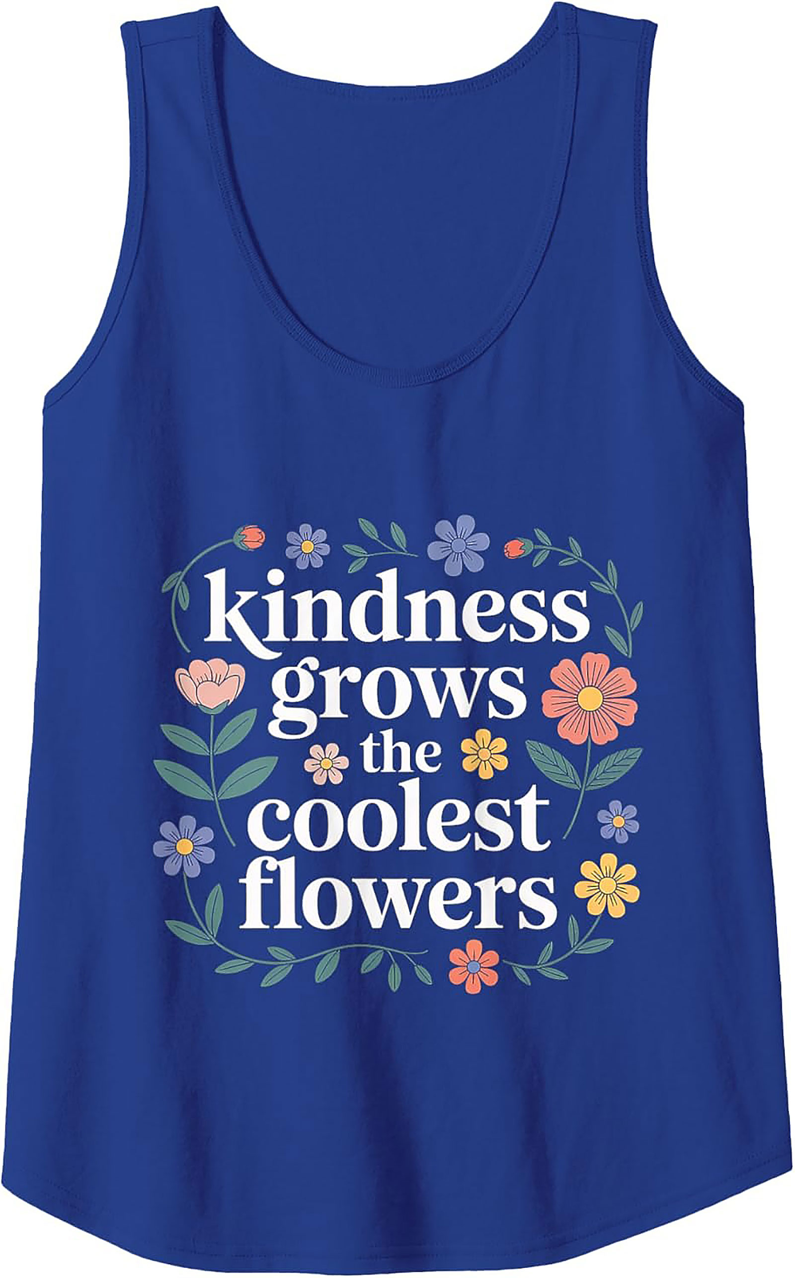 Kindness Grows Flowers Graphic Tank Top | Unisex Summer Wear