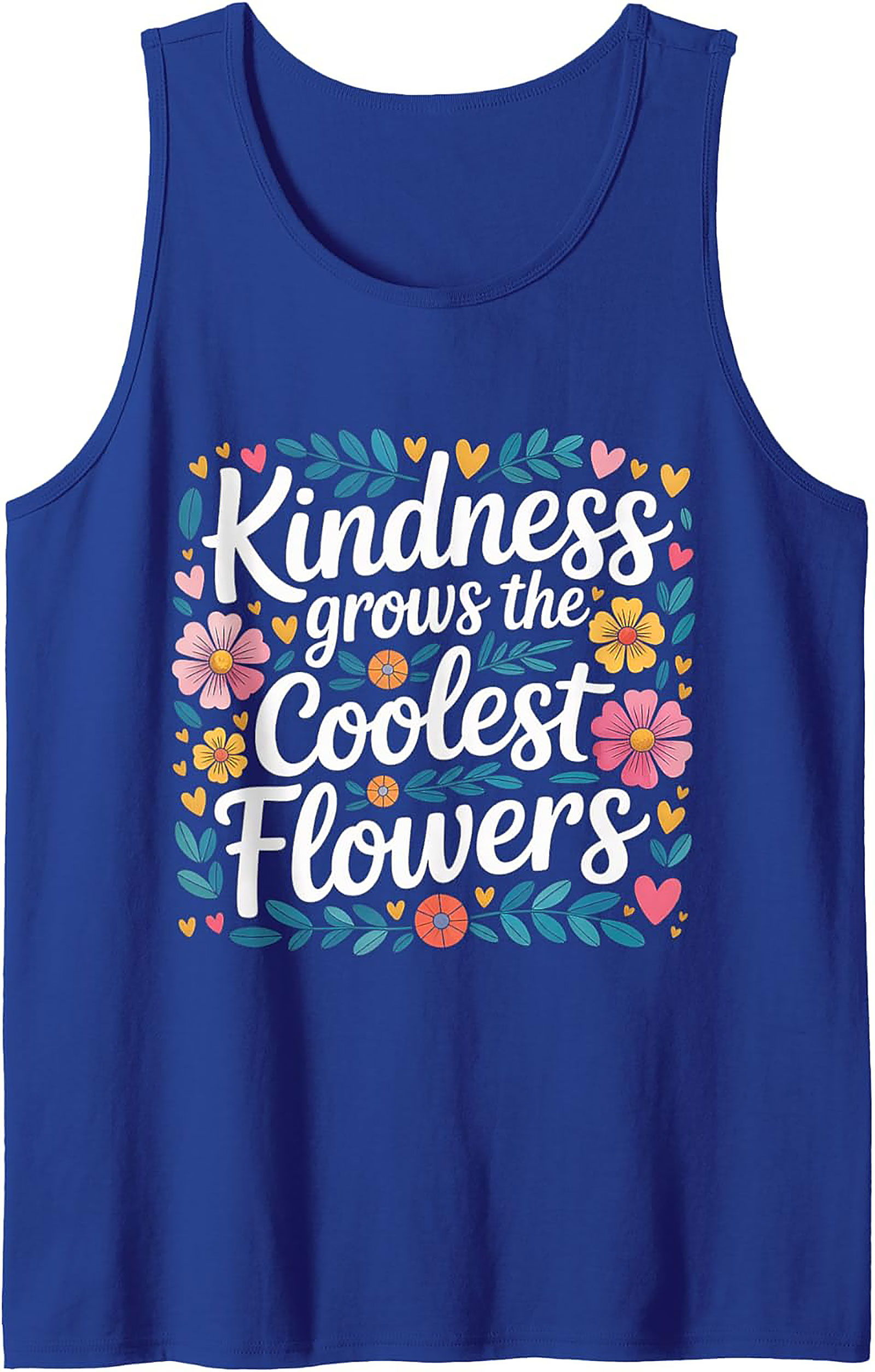Kindness Grows Flowers Graphic Tank Top | Soft Cotton Tank
