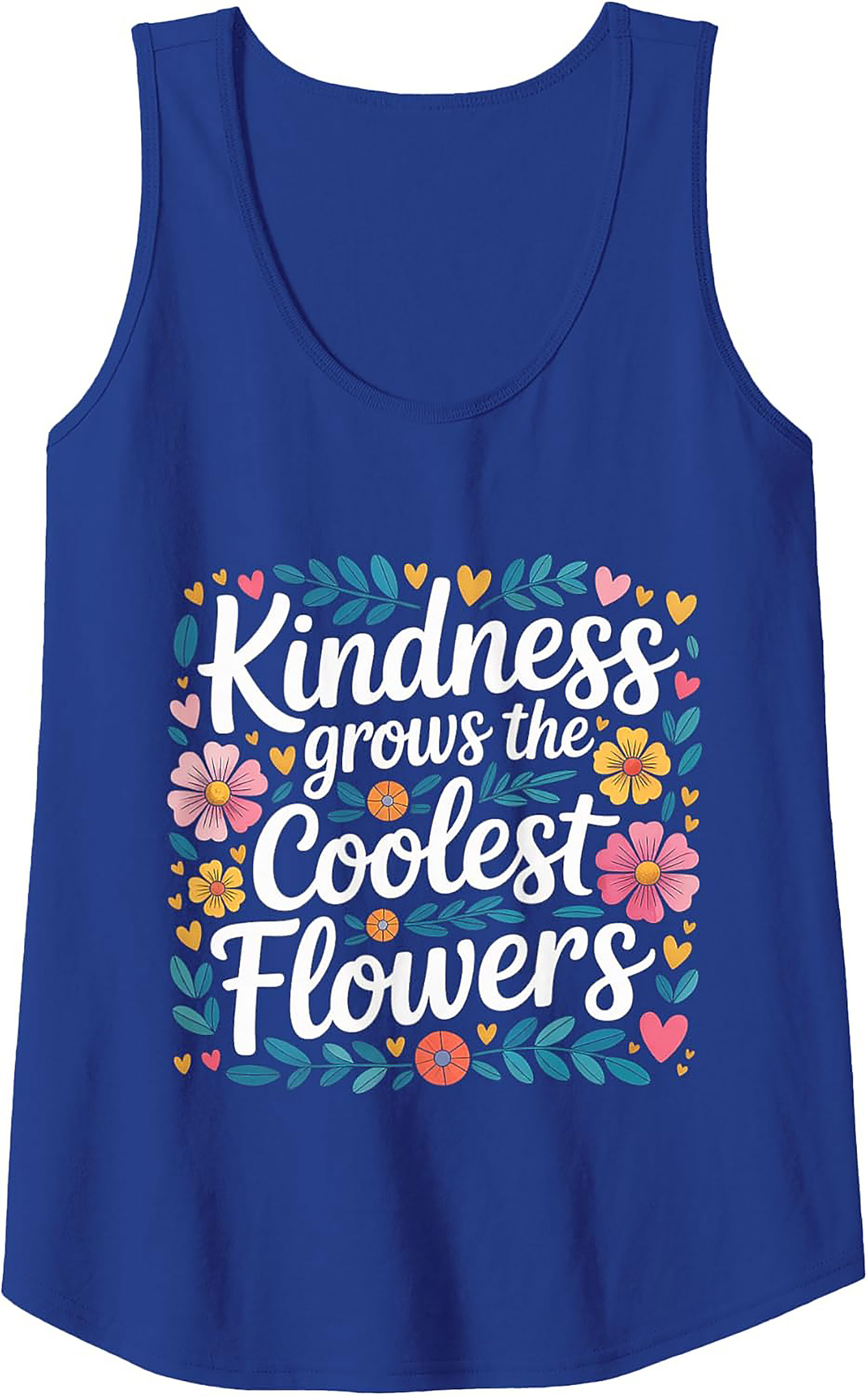 Kindness Grows Flowers Graphic Tank Top | Soft Cotton Tank