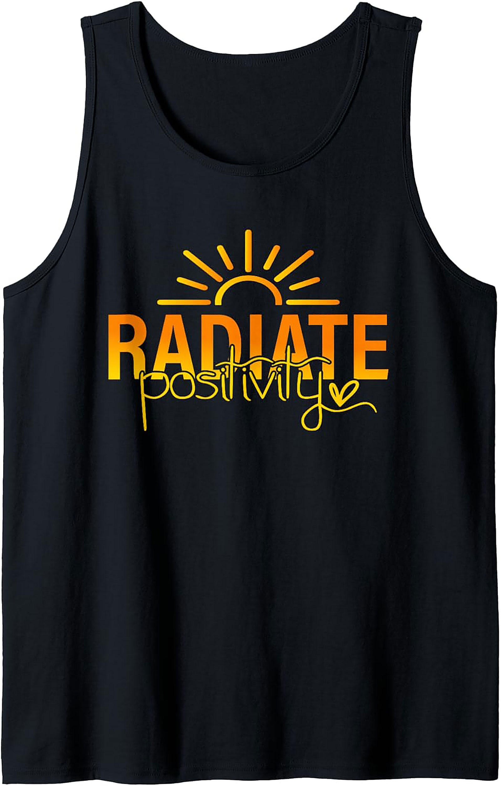 Radiate Positivity Tank Top | Sun Graphic Sleeveless Shirt