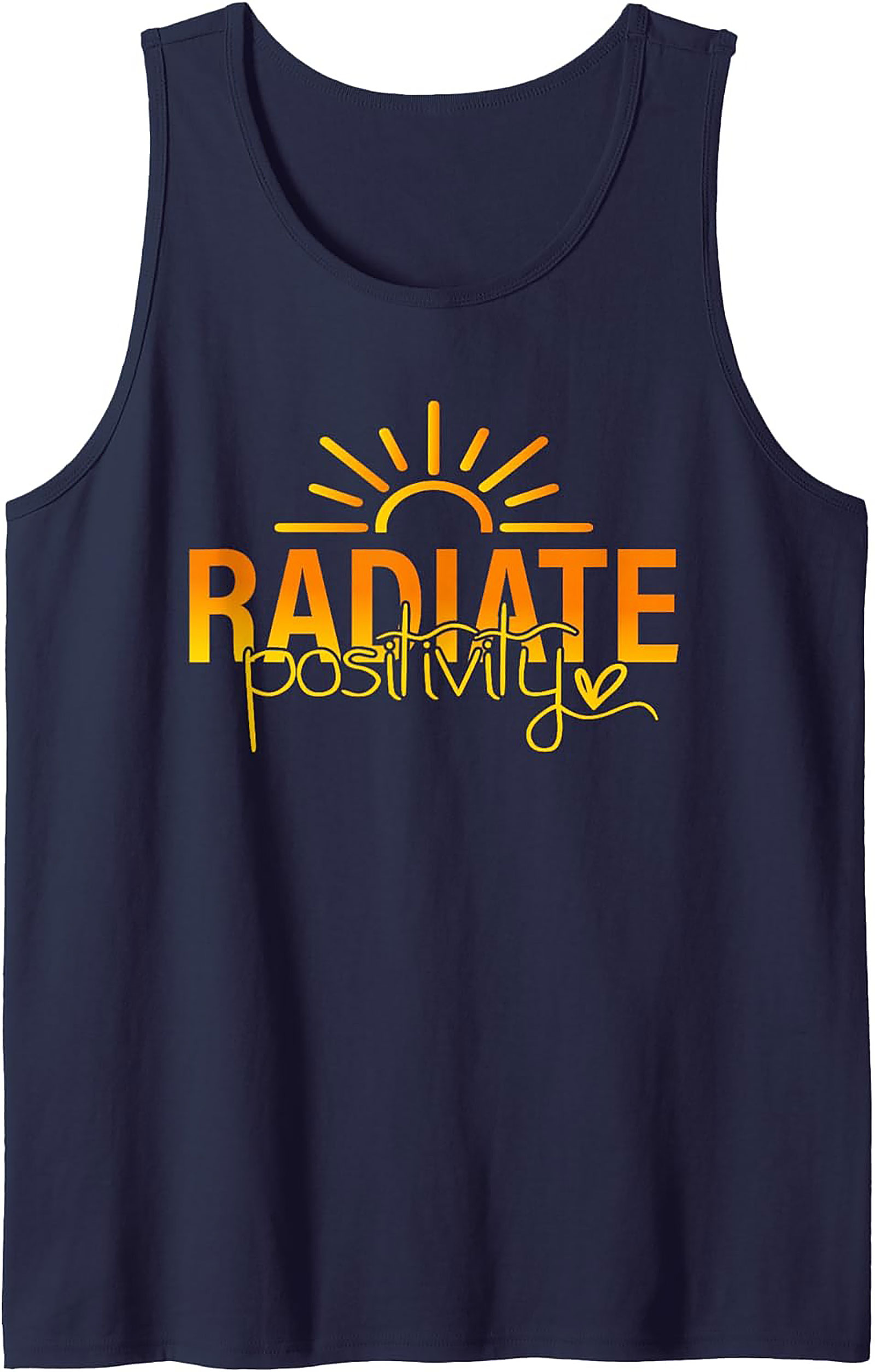 Radiate Positivity Tank Top | Sun Graphic Sleeveless Shirt