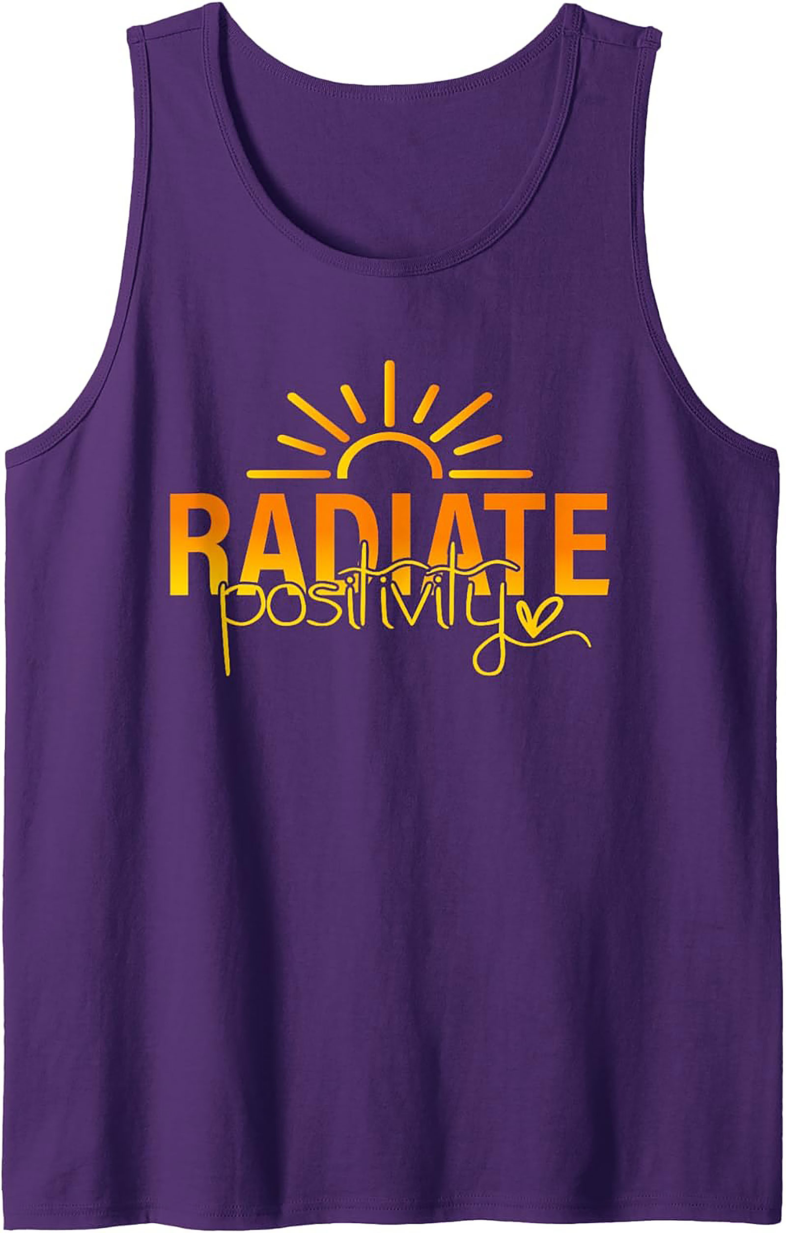Radiate Positivity Tank Top | Sun Graphic Sleeveless Shirt