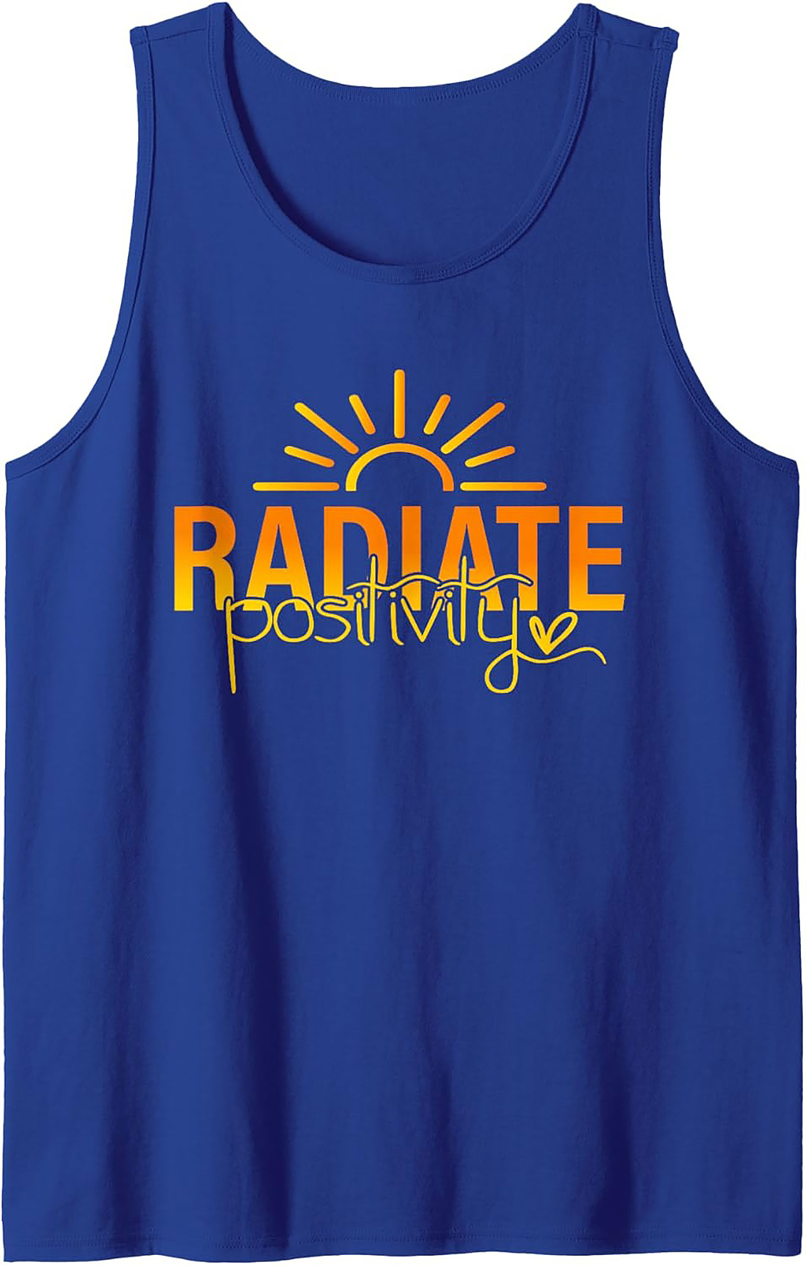 Radiate Positivity Tank Top | Sun Graphic Sleeveless Shirt