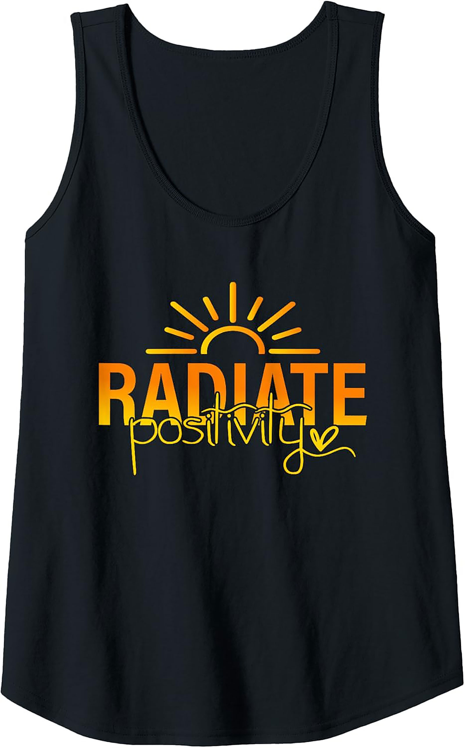 Radiate Positivity Tank Top | Sun Graphic Sleeveless Shirt