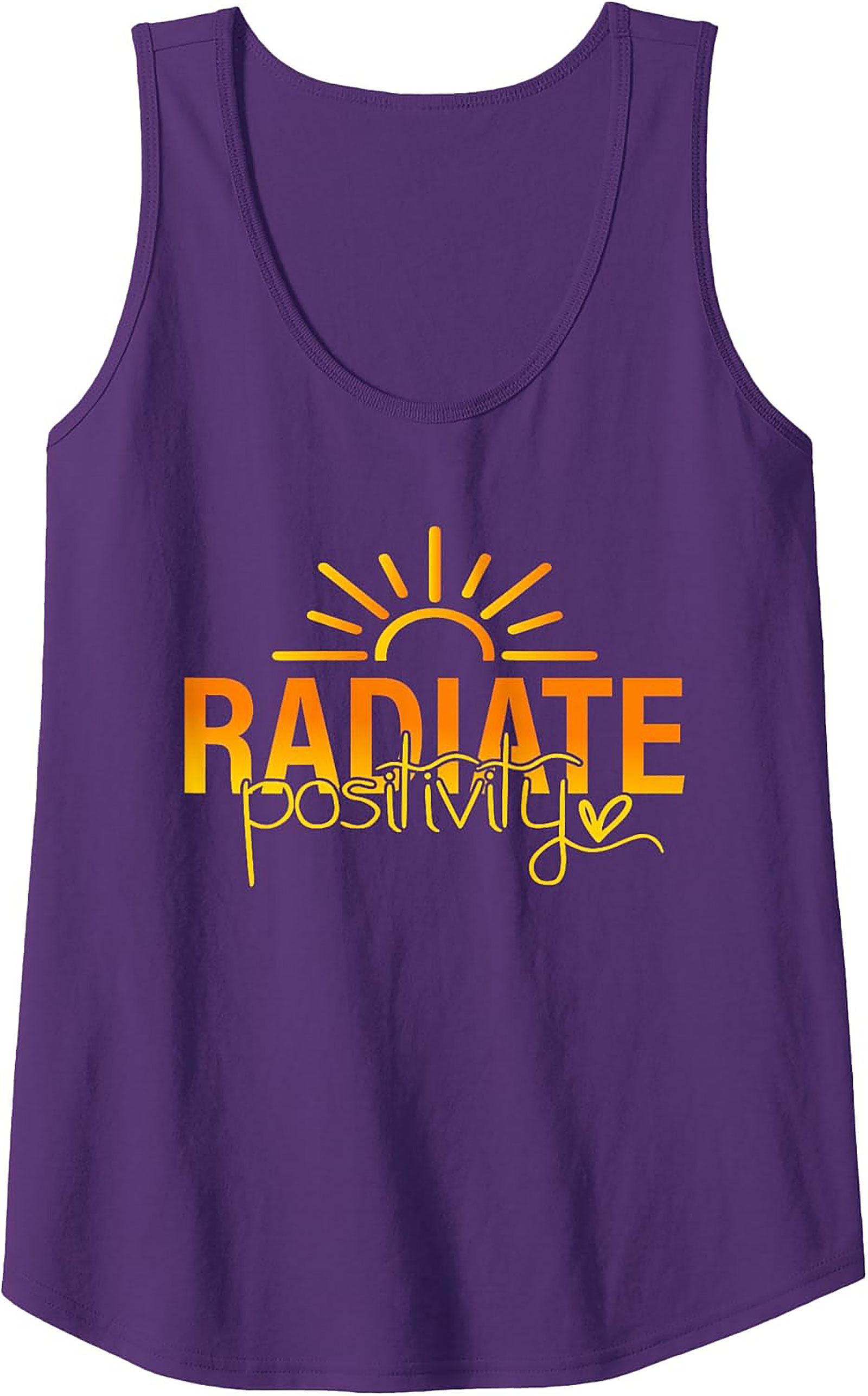 Radiate Positivity Tank Top | Sun Graphic Sleeveless Shirt