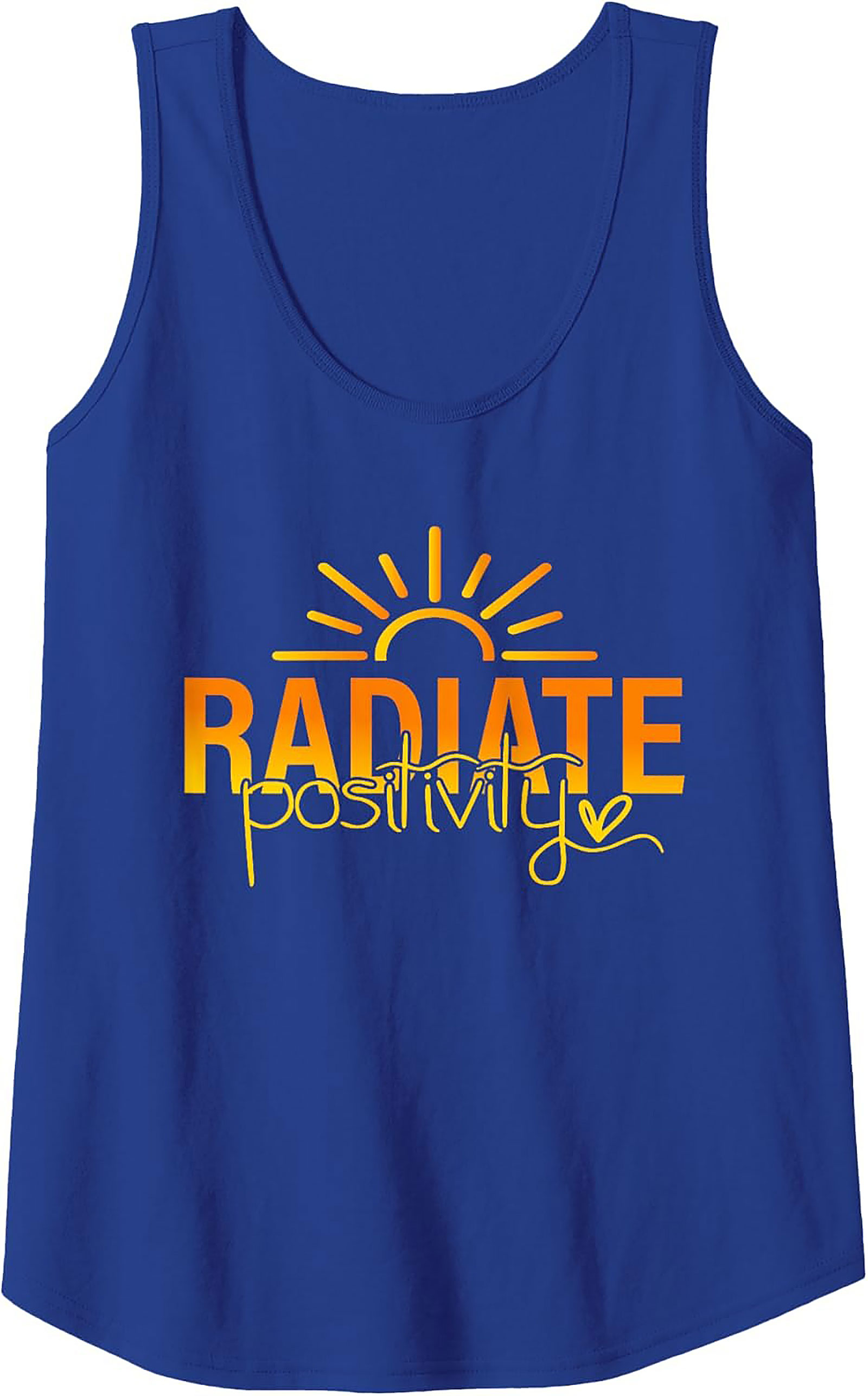 Radiate Positivity Tank Top | Sun Graphic Sleeveless Shirt