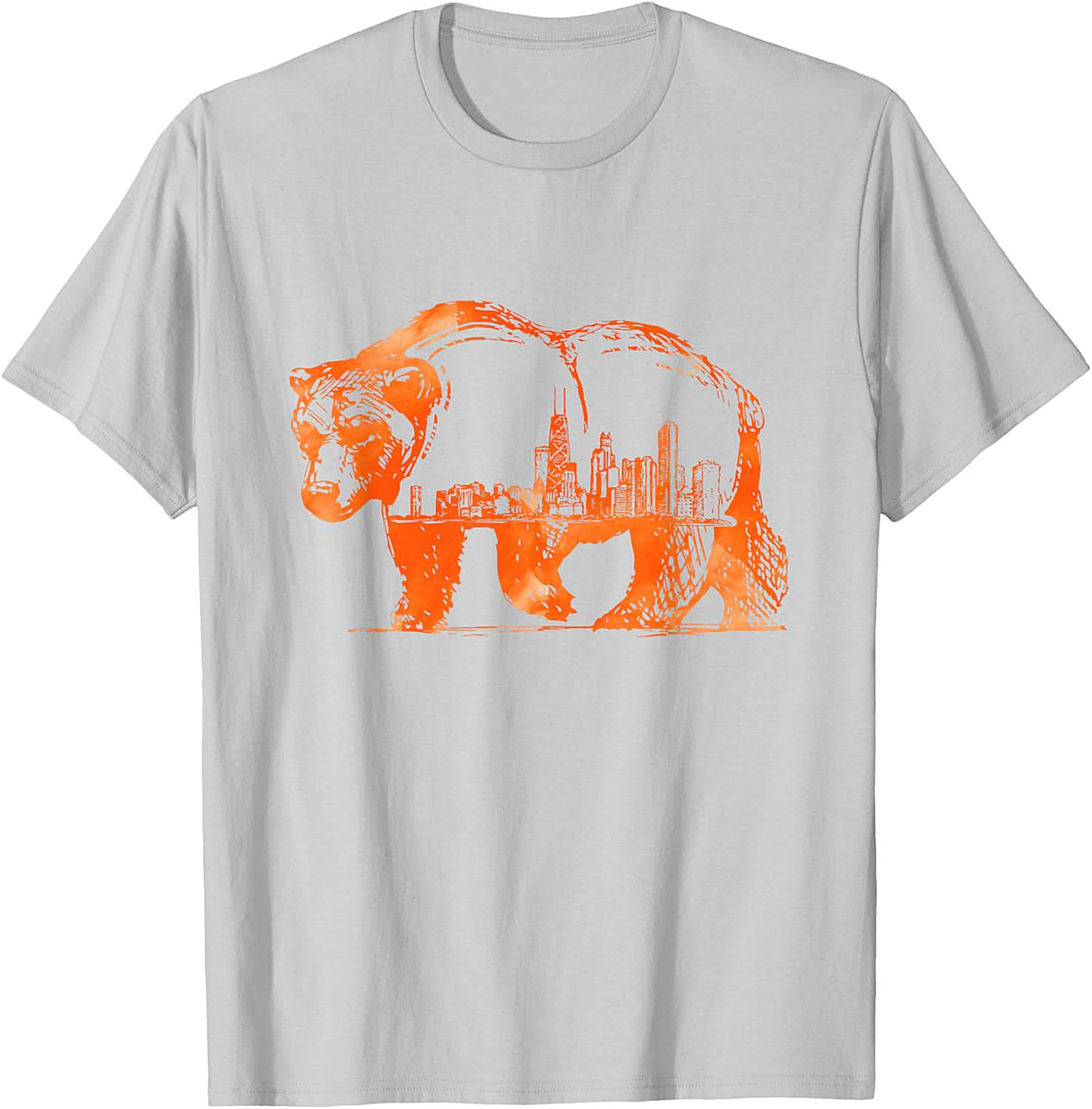 Chicago Bear Skyline T-shirt Unisex Graphic Tee City Pride