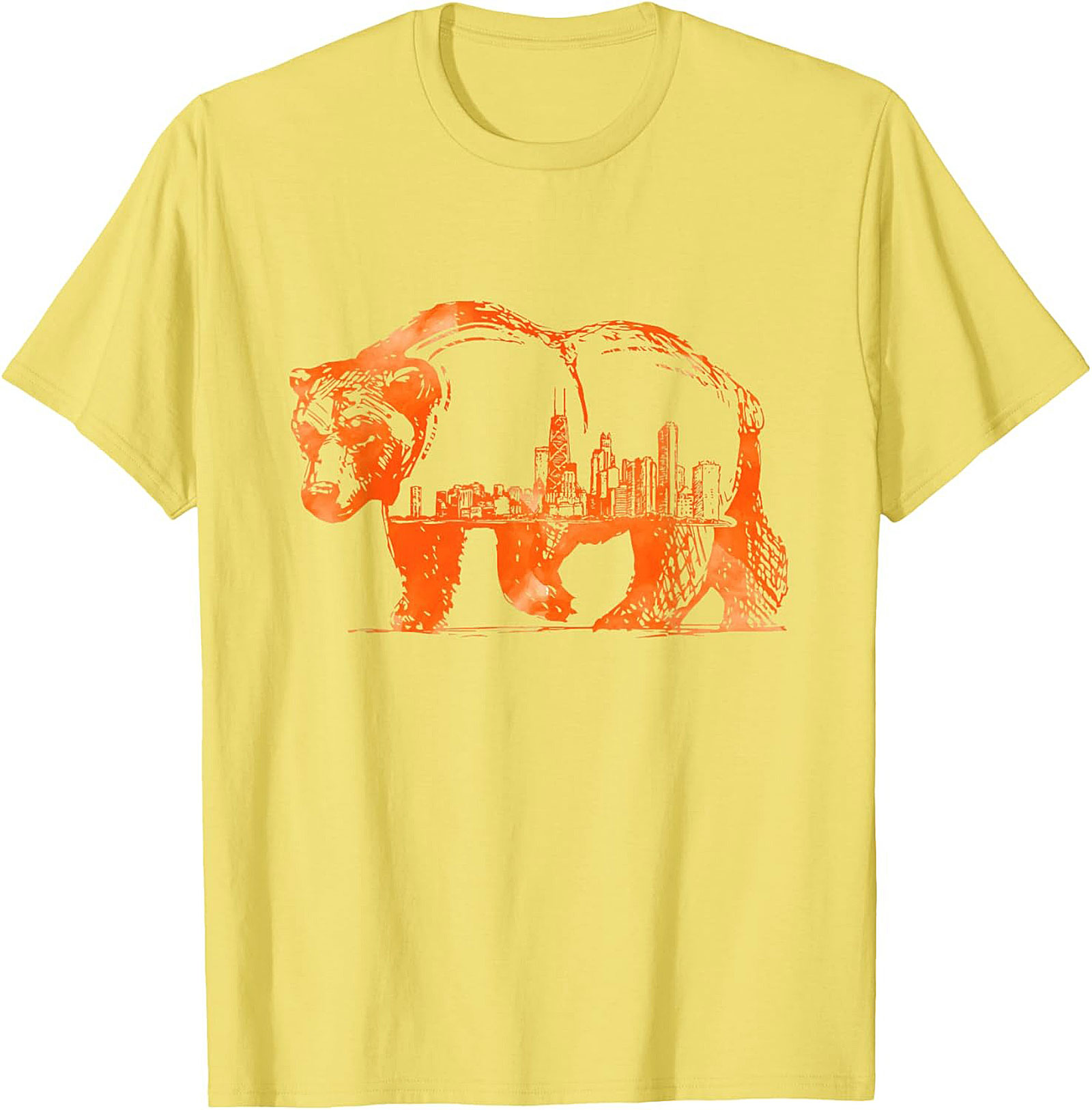 Chicago Bear Skyline T-shirt Unisex Graphic Tee City Pride