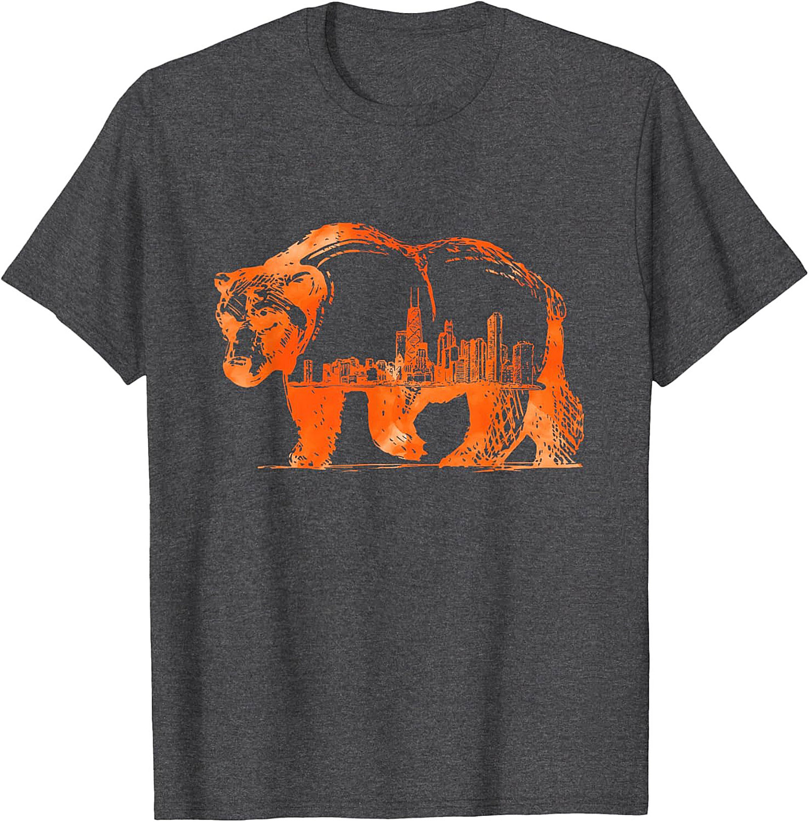Chicago Bear Skyline T-shirt Unisex Graphic Tee City Pride