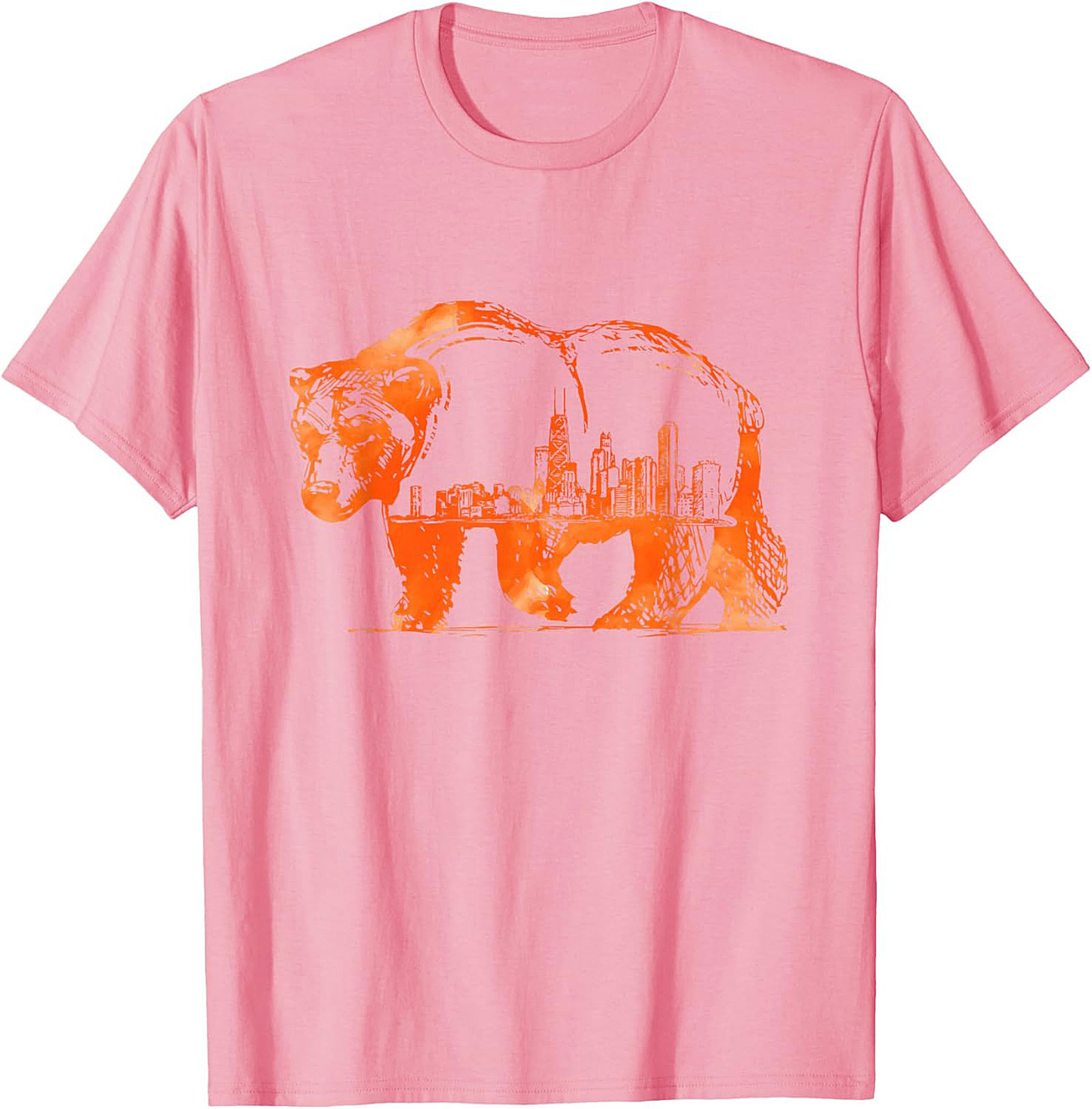 Chicago Bear Skyline T-shirt Unisex Graphic Tee City Pride