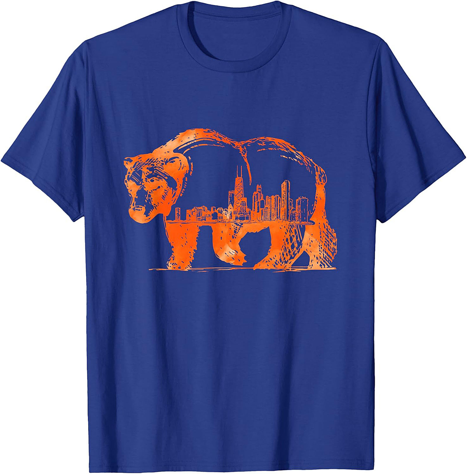 Chicago Bear Skyline T-shirt Unisex Graphic Tee City Pride