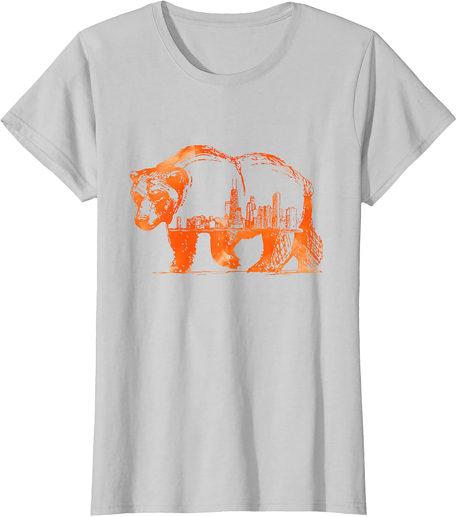 Chicago Bear Skyline T-shirt Unisex Graphic Tee City Pride