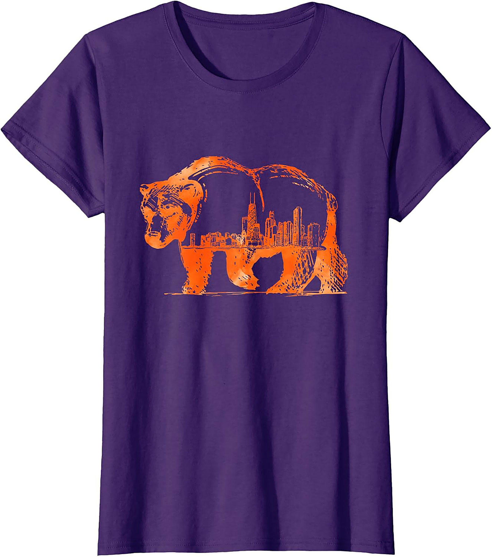 Chicago Bear Skyline T-shirt Unisex Graphic Tee City Pride