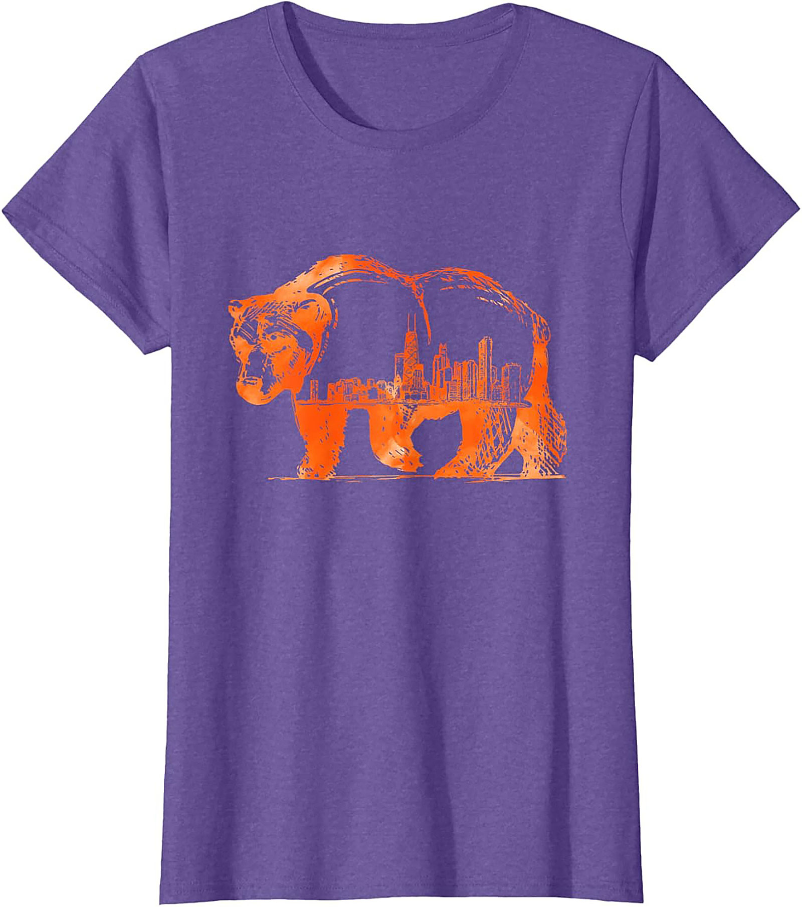 Chicago Bear Skyline T-shirt Unisex Graphic Tee City Pride