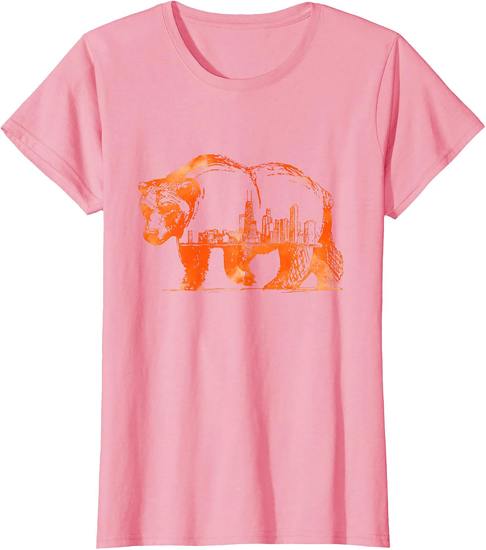 Chicago Bear Skyline T-shirt Unisex Graphic Tee City Pride