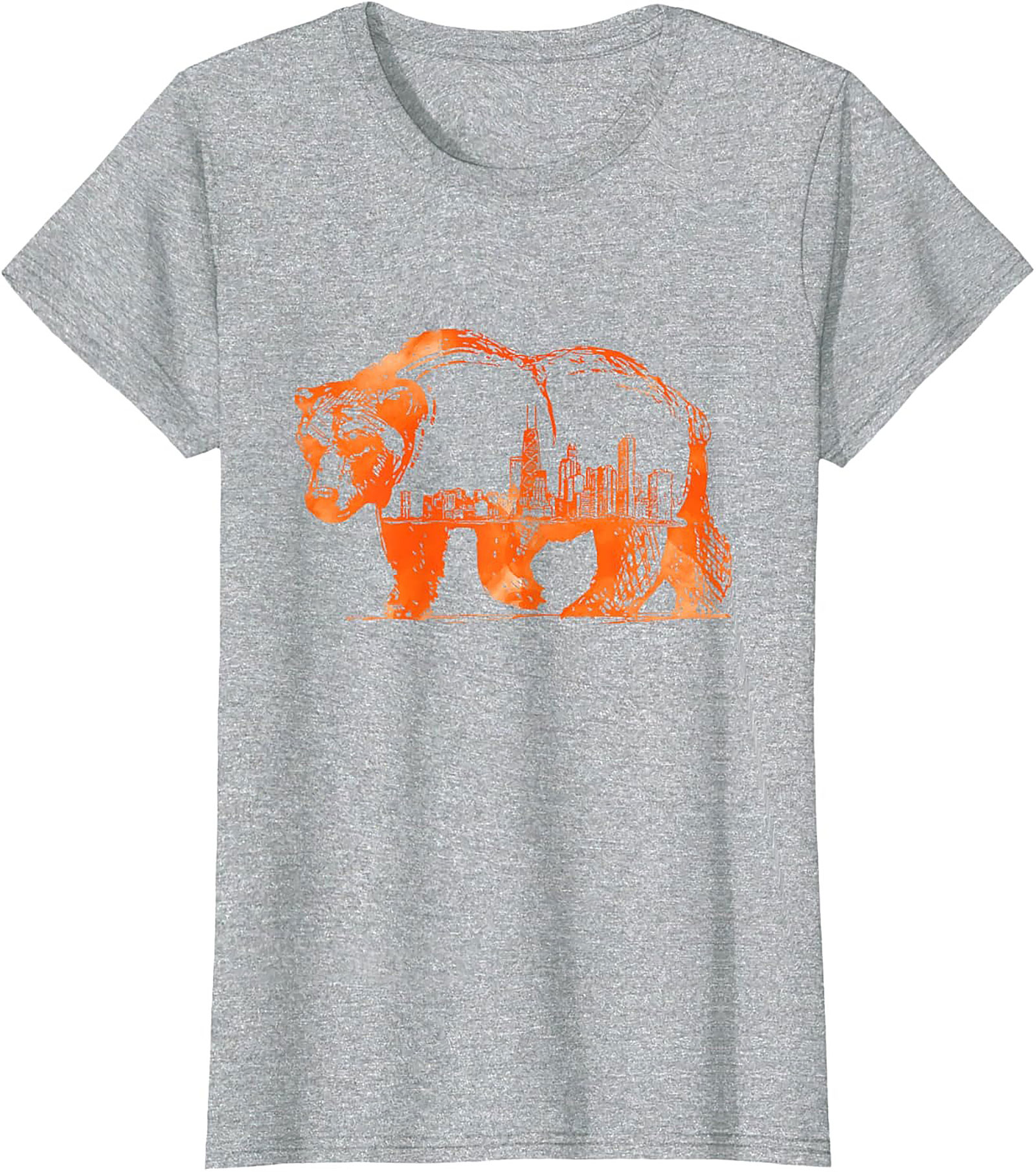 Chicago Bear Skyline T-shirt Unisex Graphic Tee City Pride