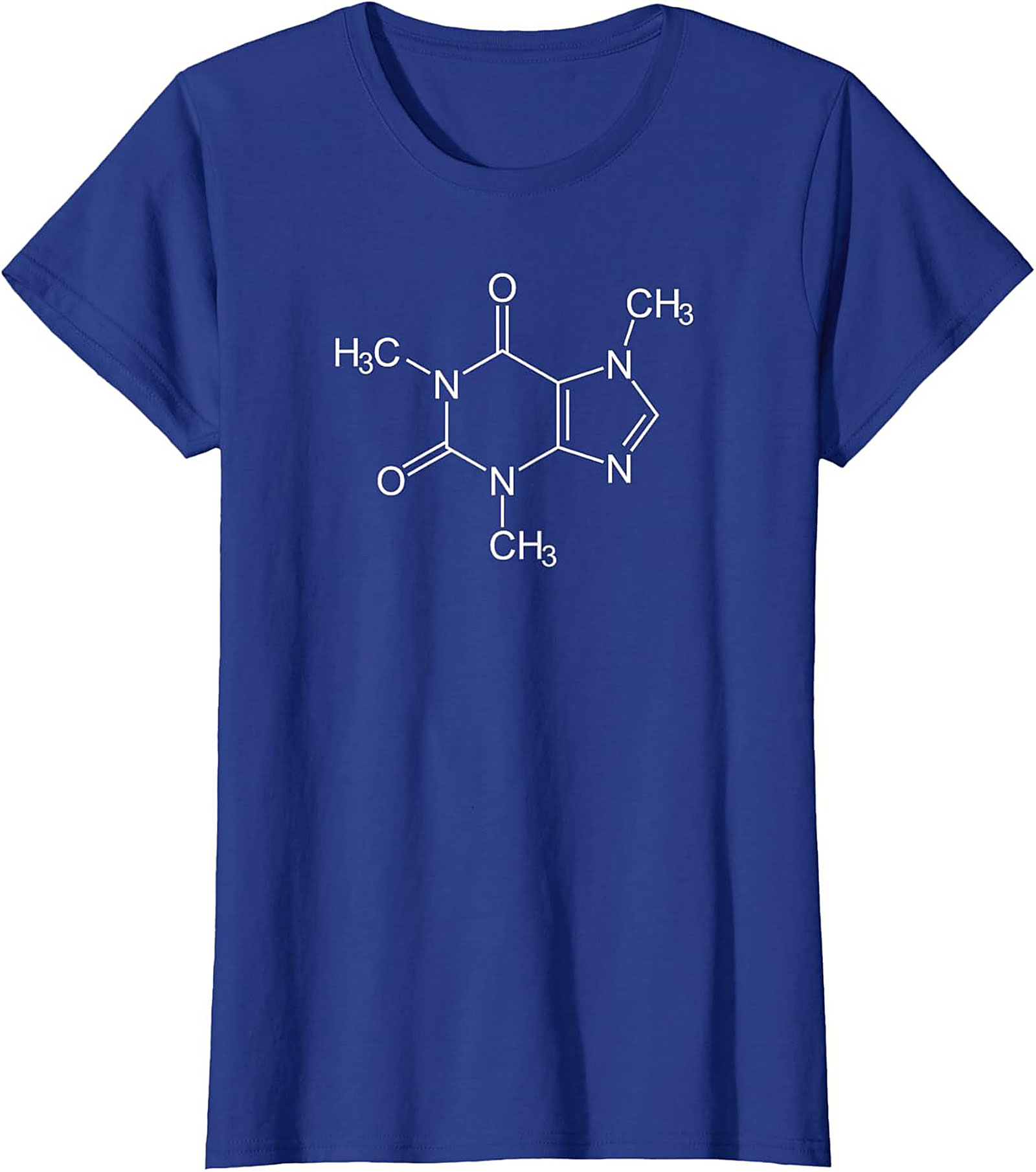  Caffeine Molecule Chemistry Graphic Tee Funny Coffee Shirt