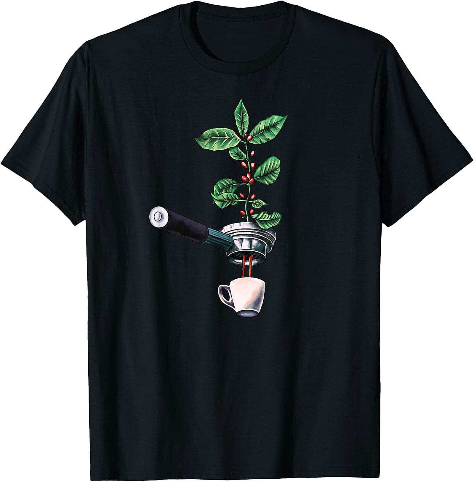 Botanical Coffee T-Shirt Espresso Plant Graphic Tee