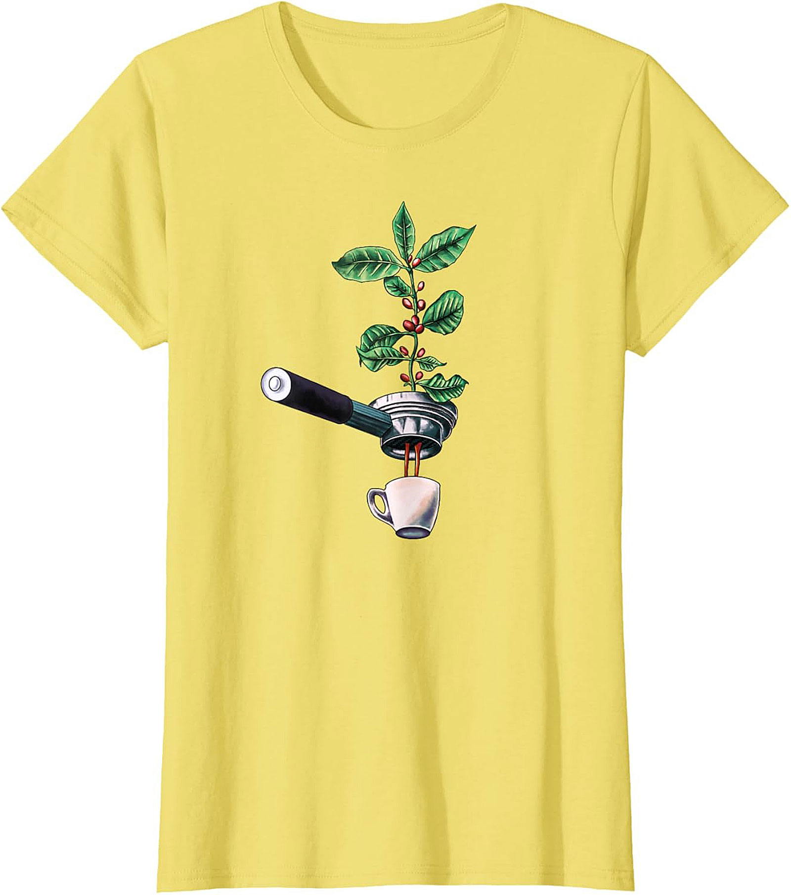 Botanical Coffee T-Shirt Espresso Plant Graphic Tee