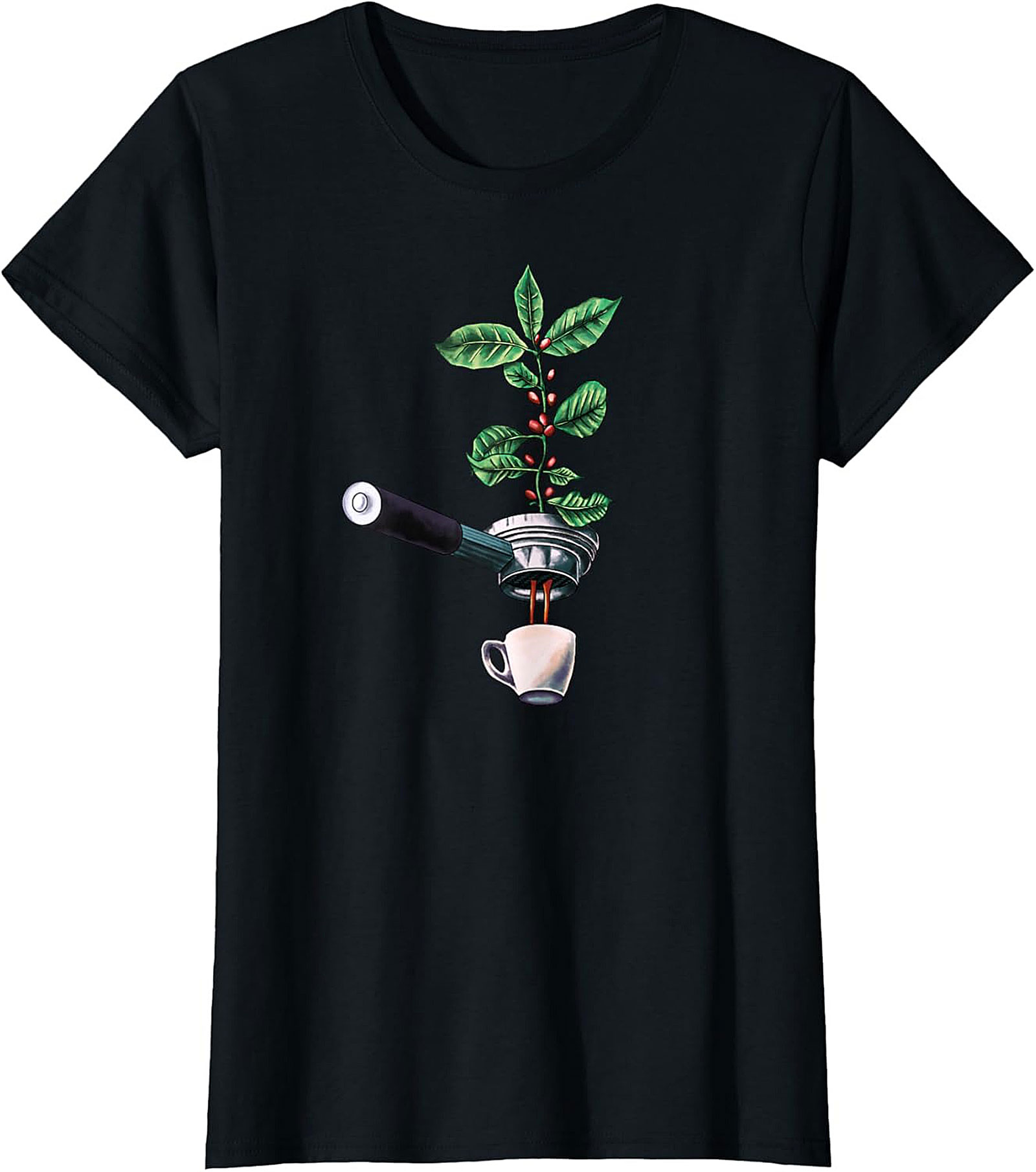 Botanical Coffee T-Shirt Espresso Plant Graphic Tee