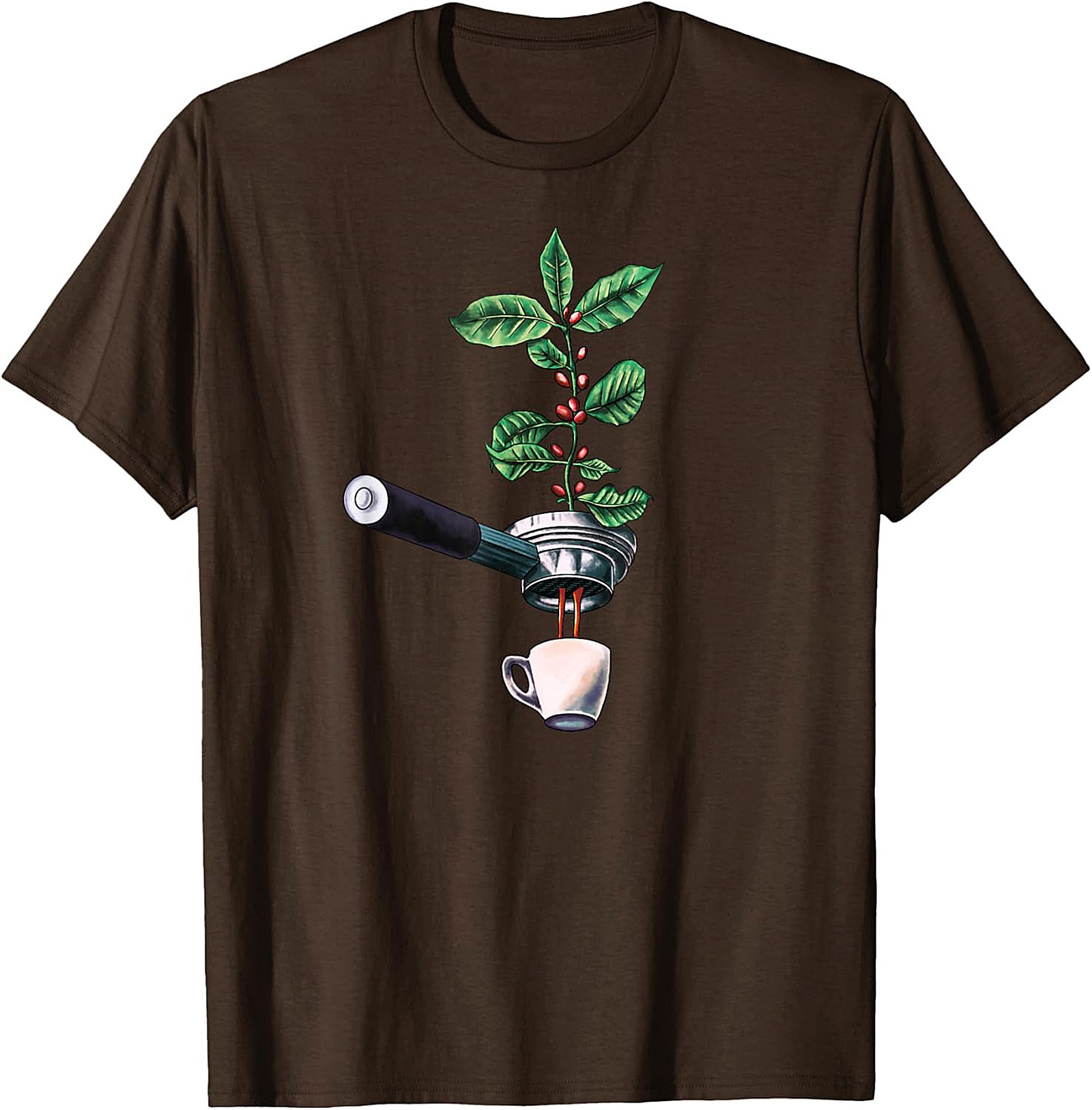 Botanical Coffee T-Shirt Espresso Plant Graphic Tee