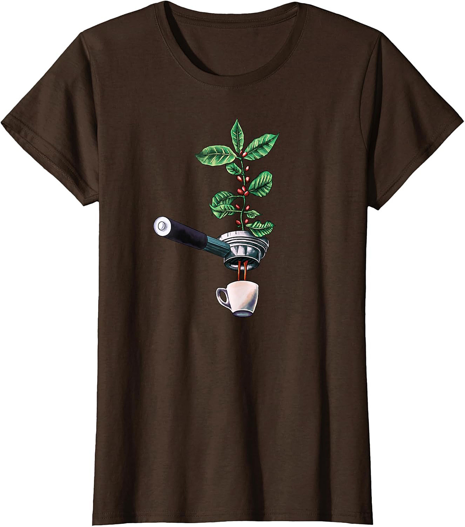 Botanical Coffee T-Shirt Espresso Plant Graphic Tee