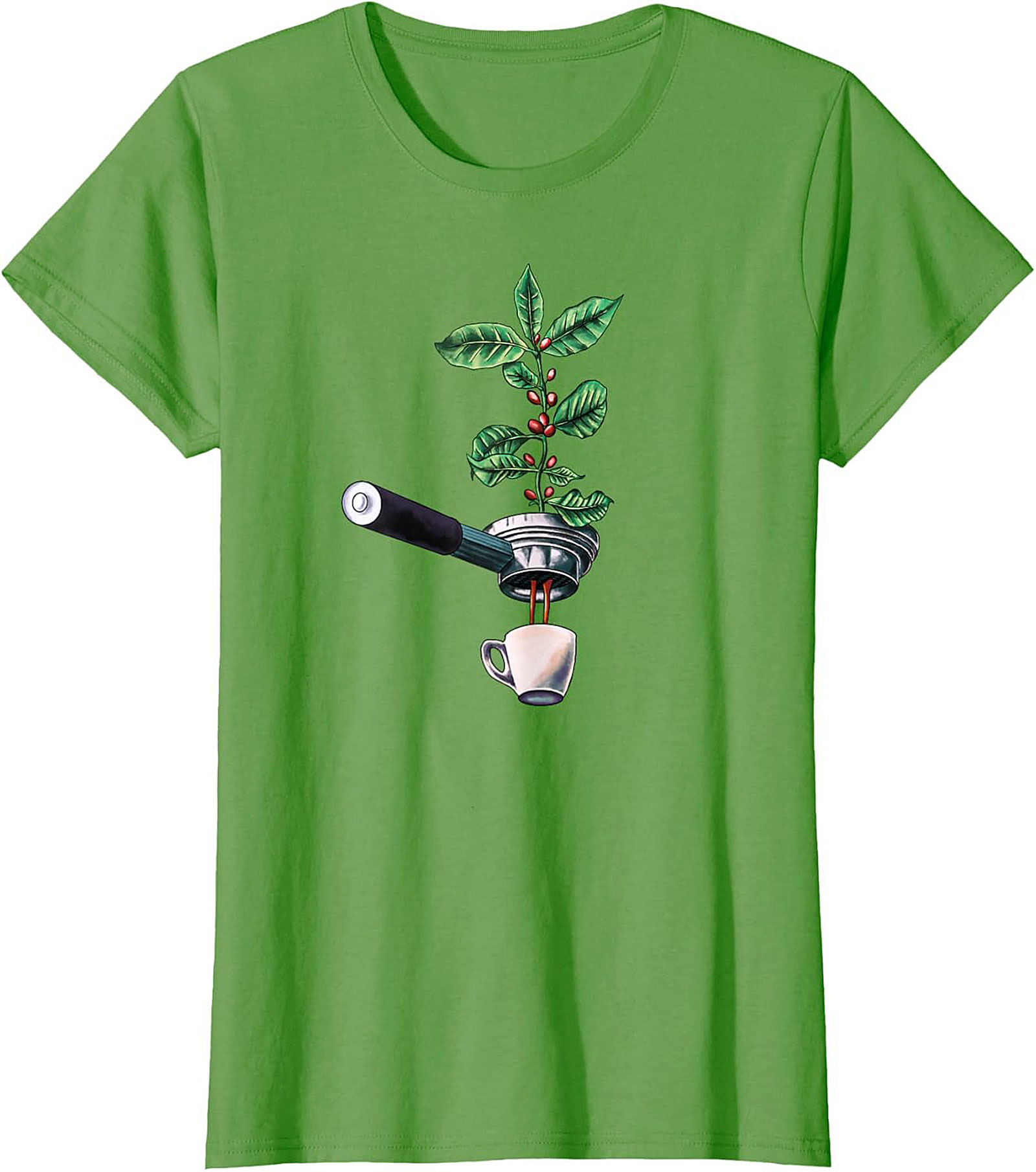 Botanical Coffee T-Shirt Espresso Plant Graphic Tee