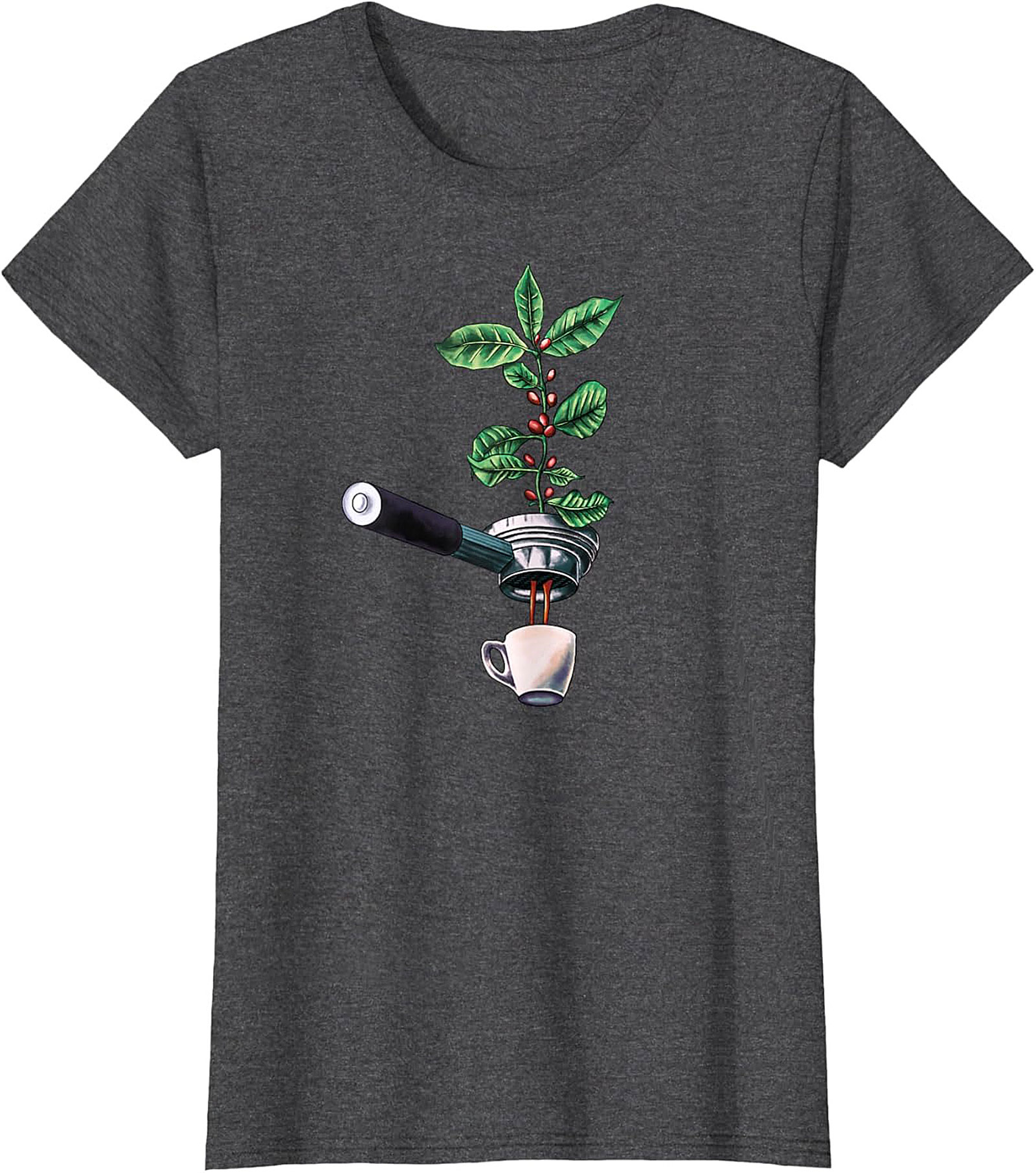 Botanical Coffee T-Shirt Espresso Plant Graphic Tee