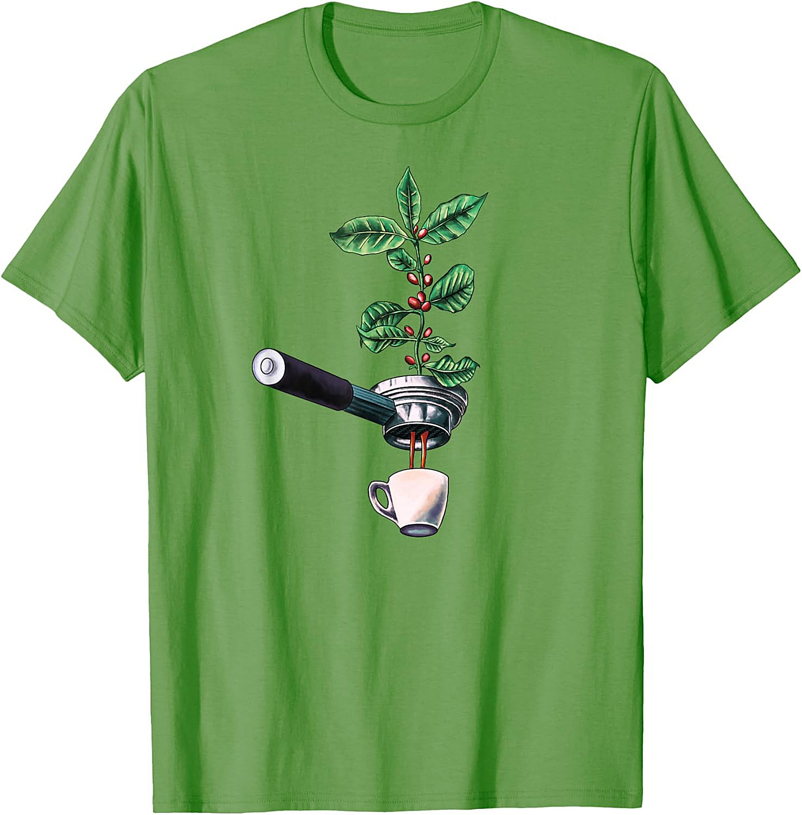 Botanical Coffee T-Shirt Espresso Plant Graphic Tee