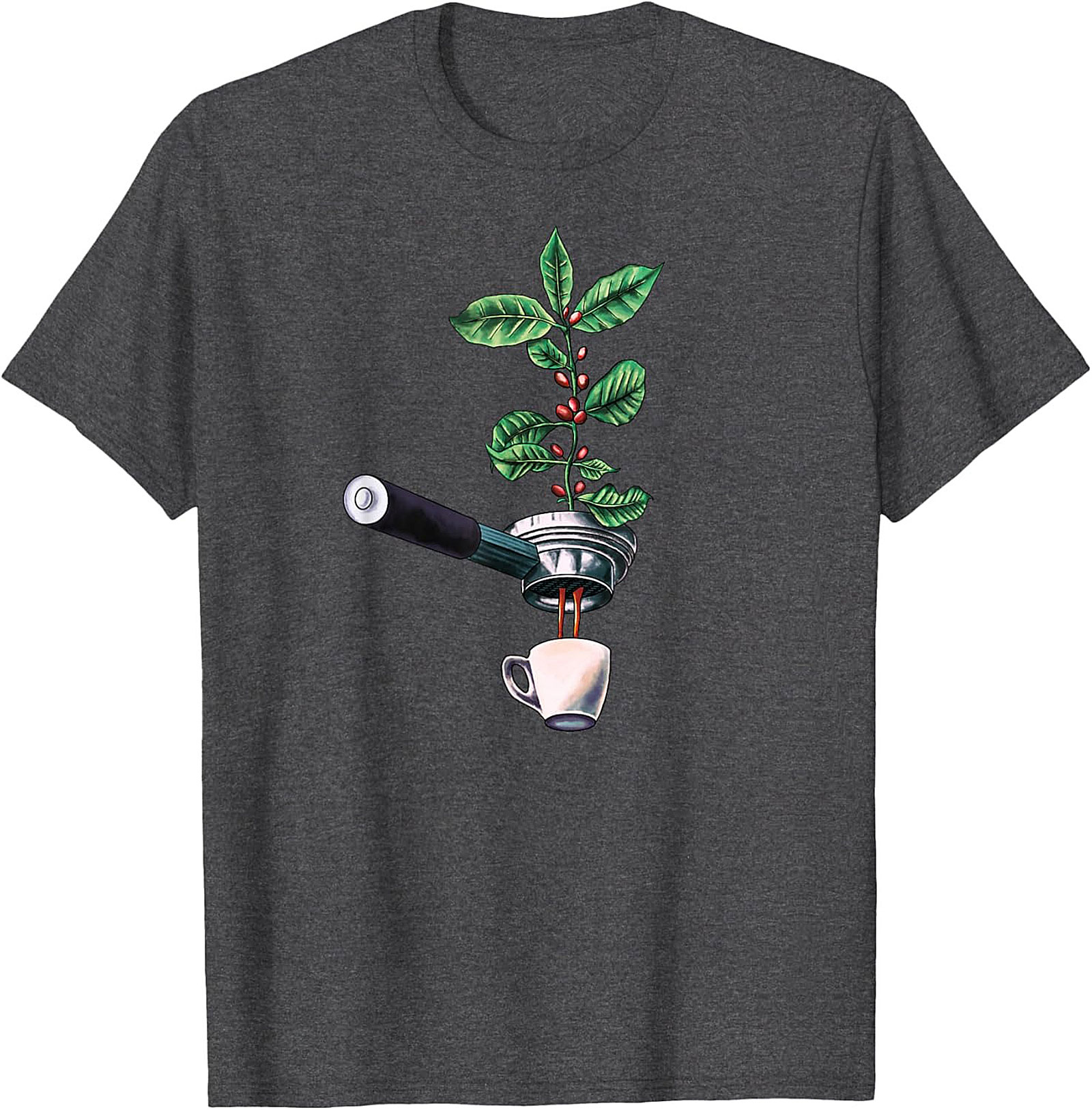 Botanical Coffee T-Shirt Espresso Plant Graphic Tee
