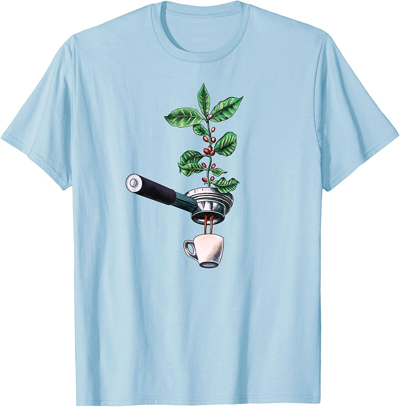 Botanical Coffee T-Shirt Espresso Plant Graphic Tee