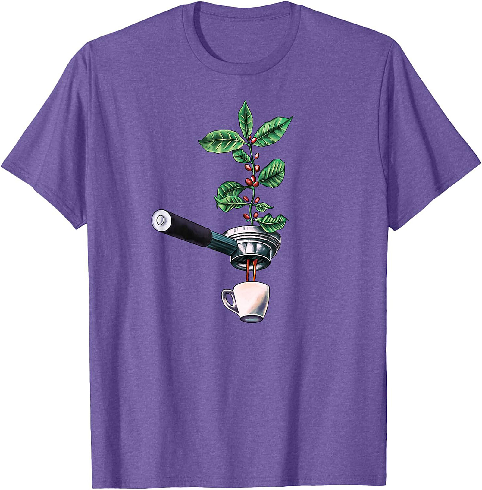 Botanical Coffee T-Shirt Espresso Plant Graphic Tee