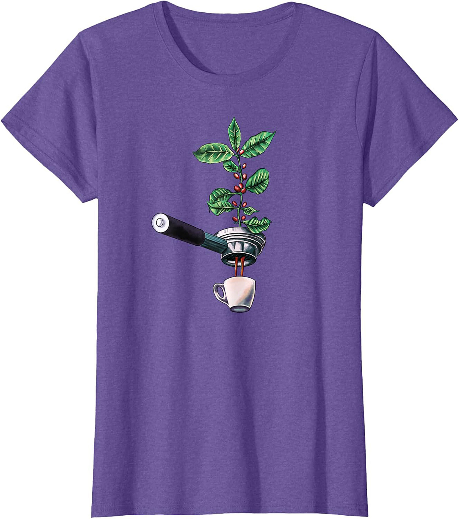 Botanical Coffee T-Shirt Espresso Plant Graphic Tee