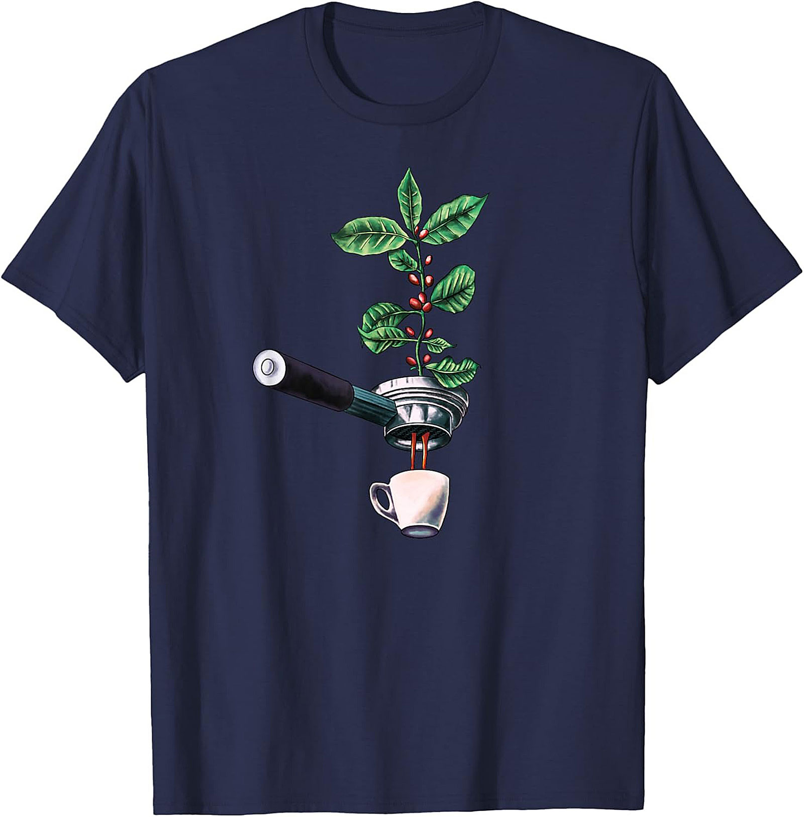 Botanical Coffee T-Shirt Espresso Plant Graphic Tee