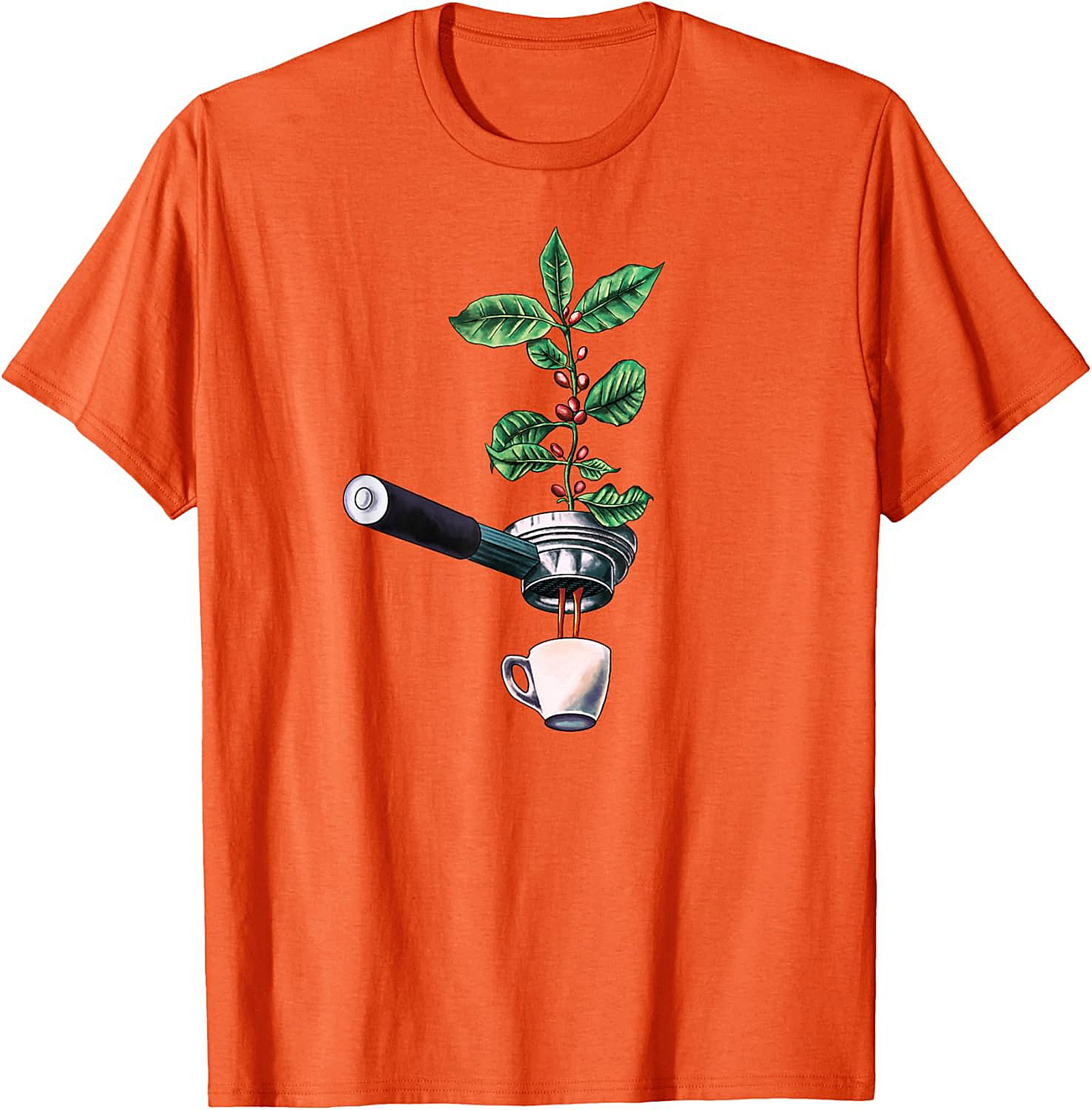 Botanical Coffee T-Shirt Espresso Plant Graphic Tee